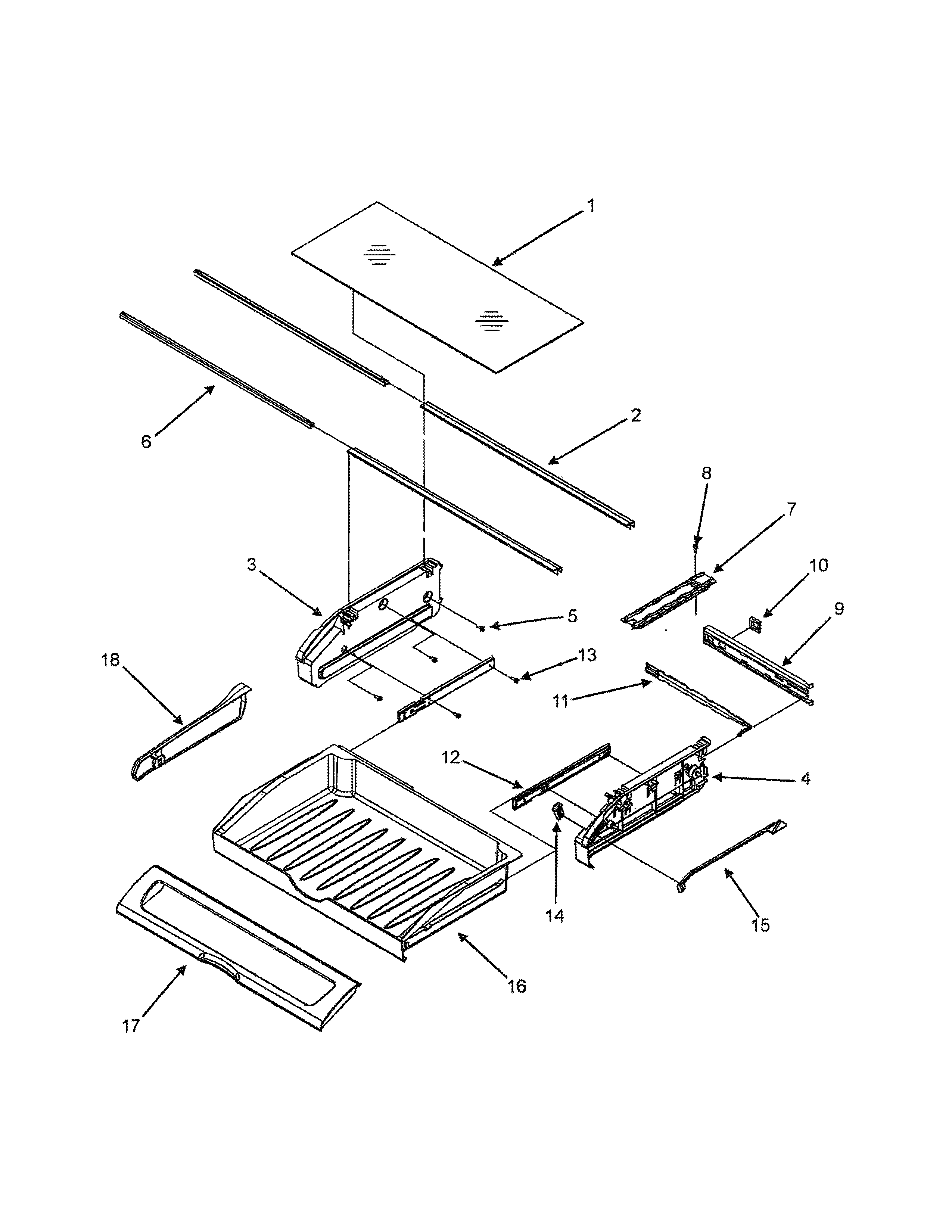 Dacor EF36BNDFSS pantry assembly diagram