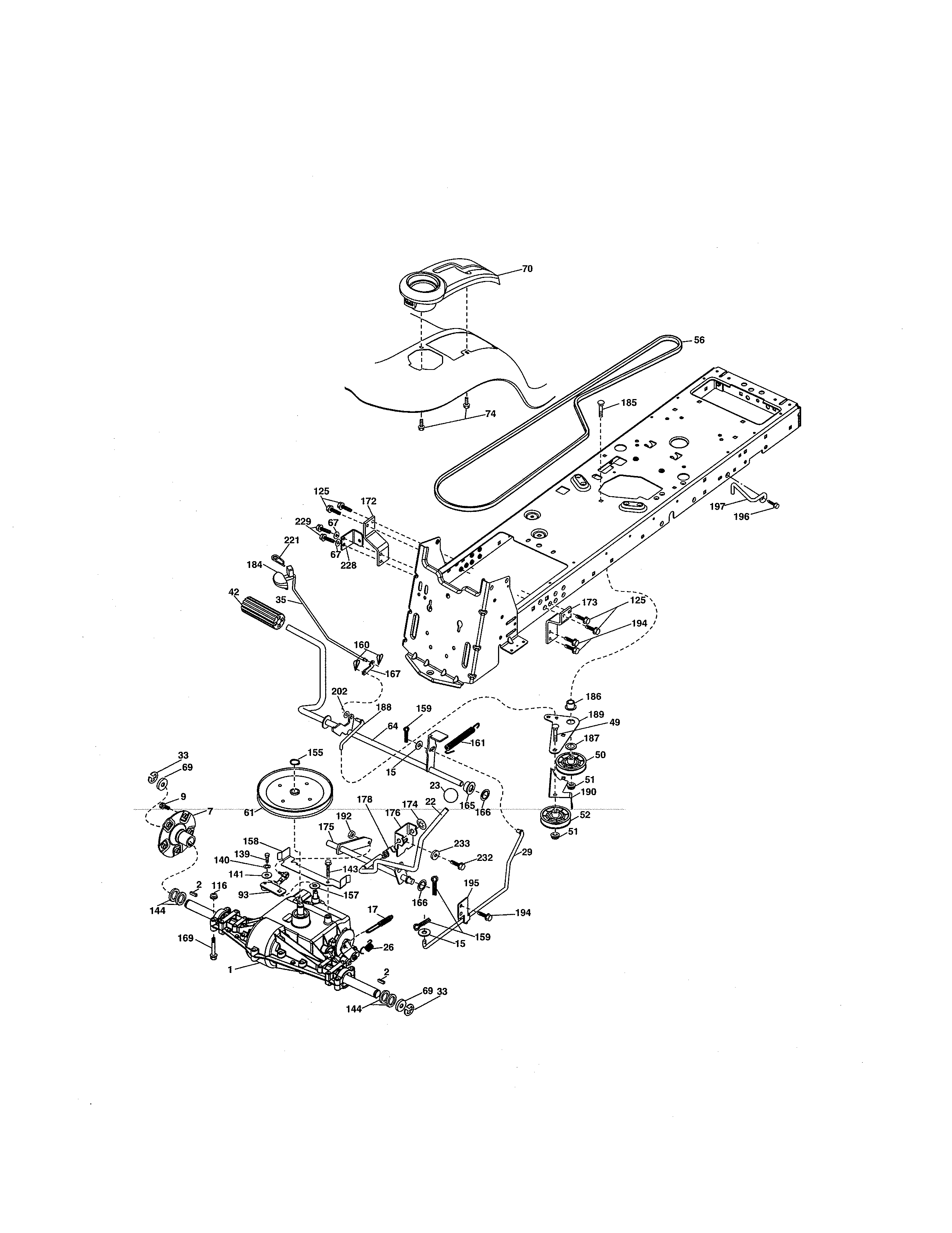 Craftsman 917250251 ground drive diagram