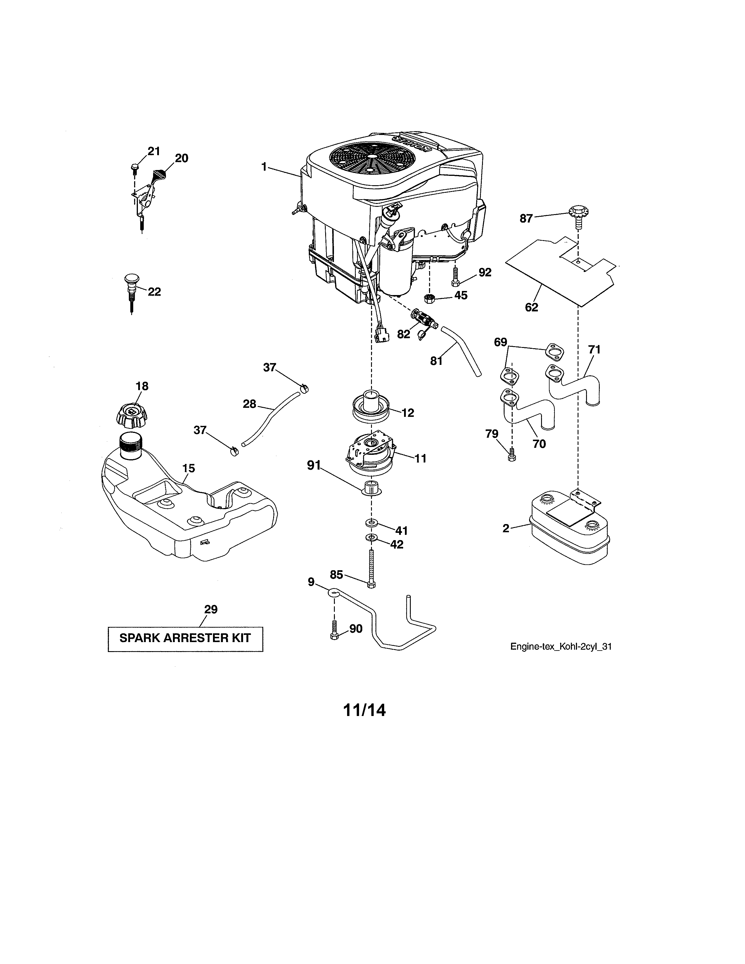 Craftsman 917280085 engine diagram