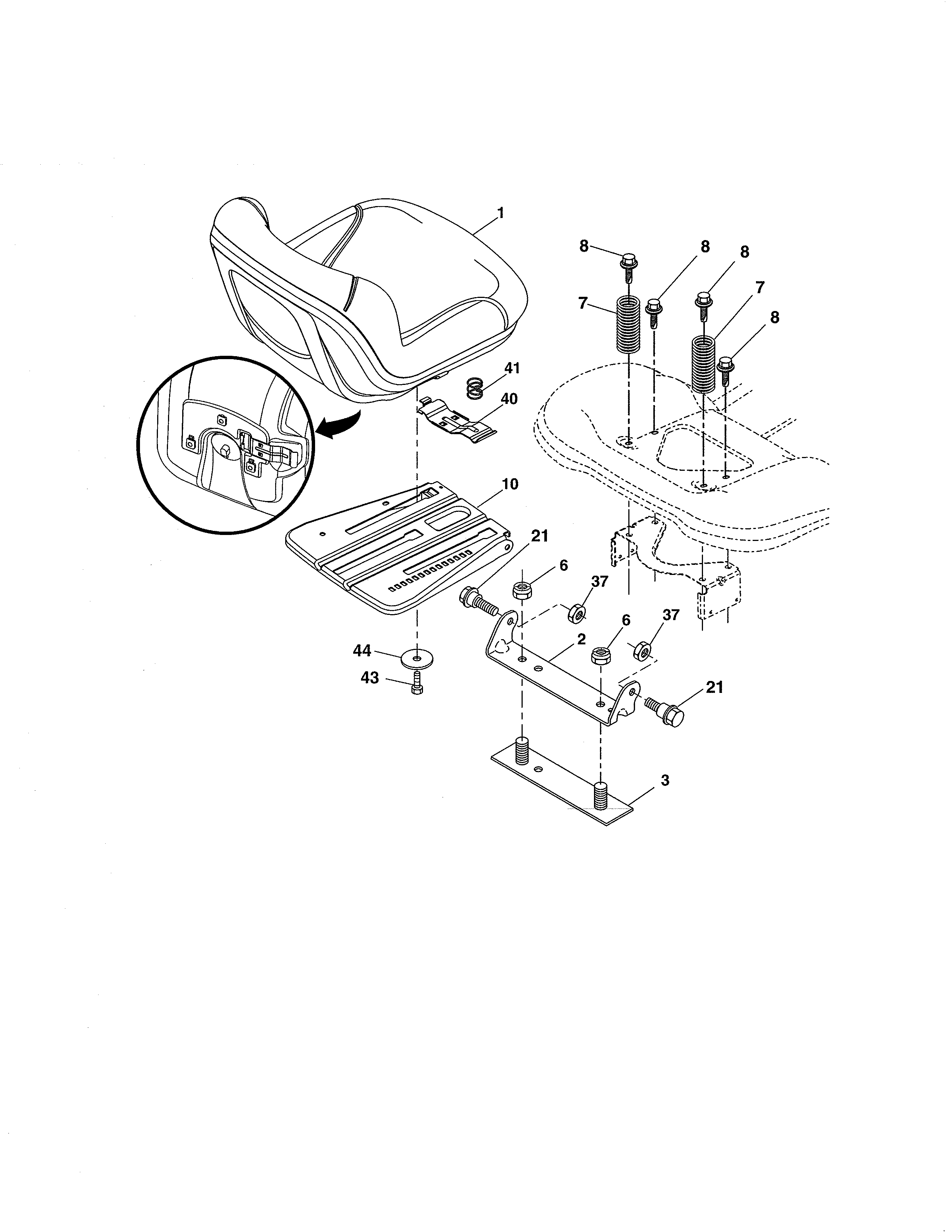 Craftsman 917280085 seat diagram
