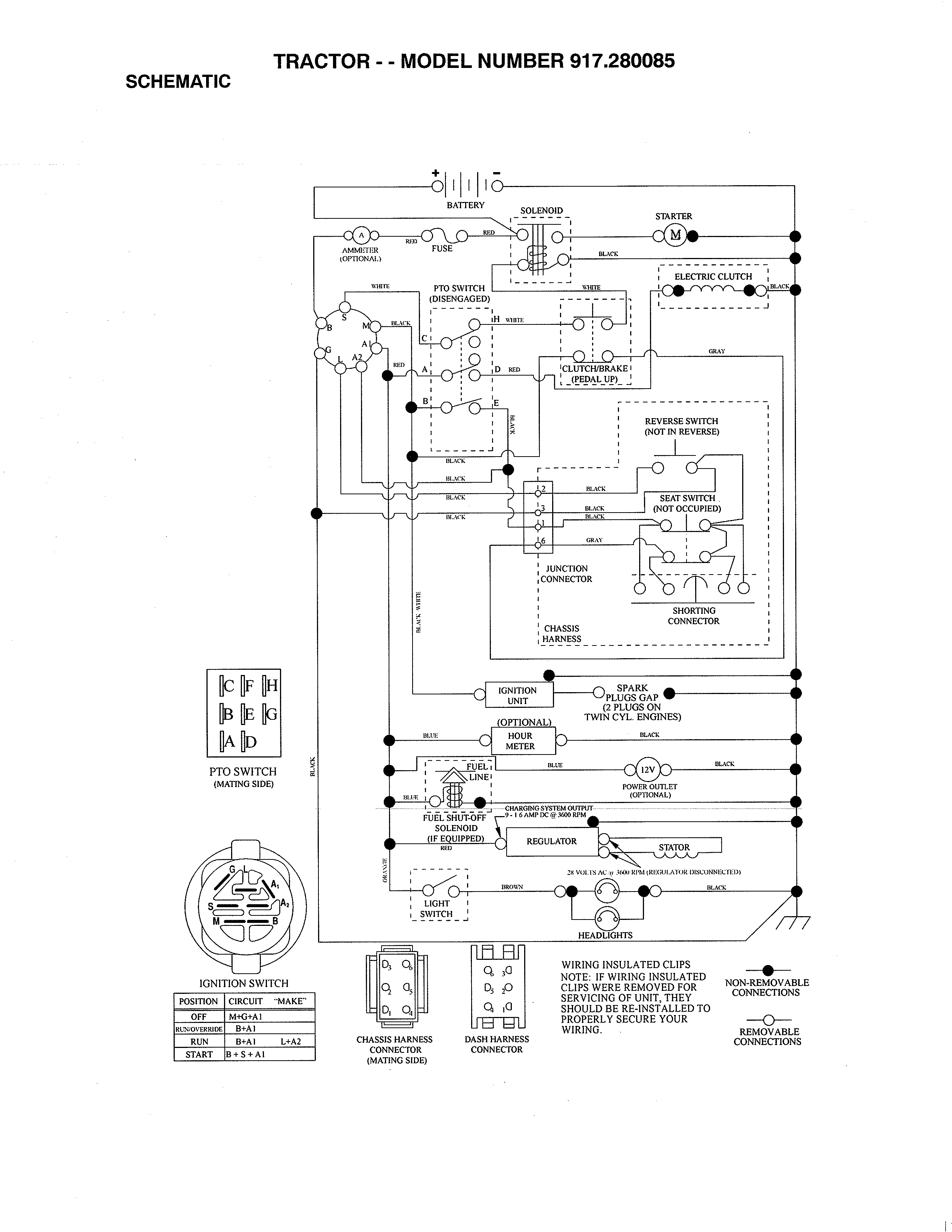 Craftsman 917280085 schematic diagram diagram