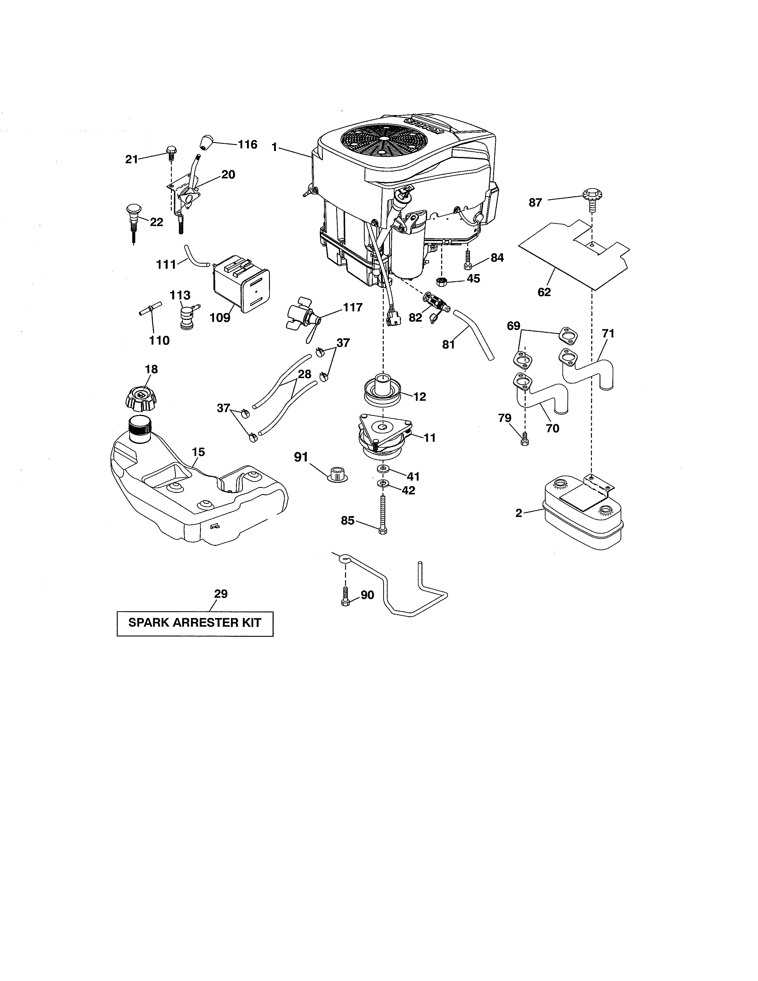 Craftsman 917288673 engine diagram