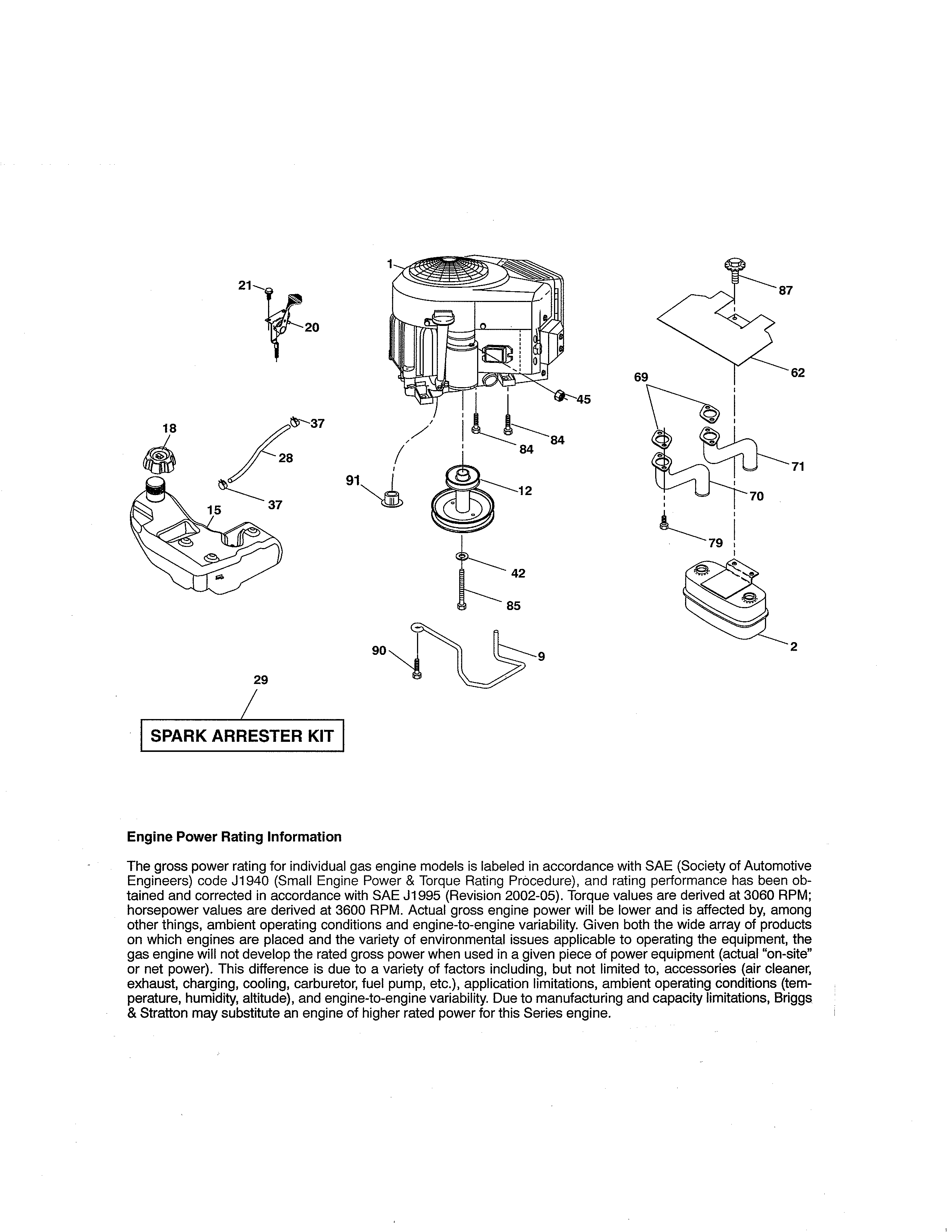 Craftsman 917288563 engine diagram