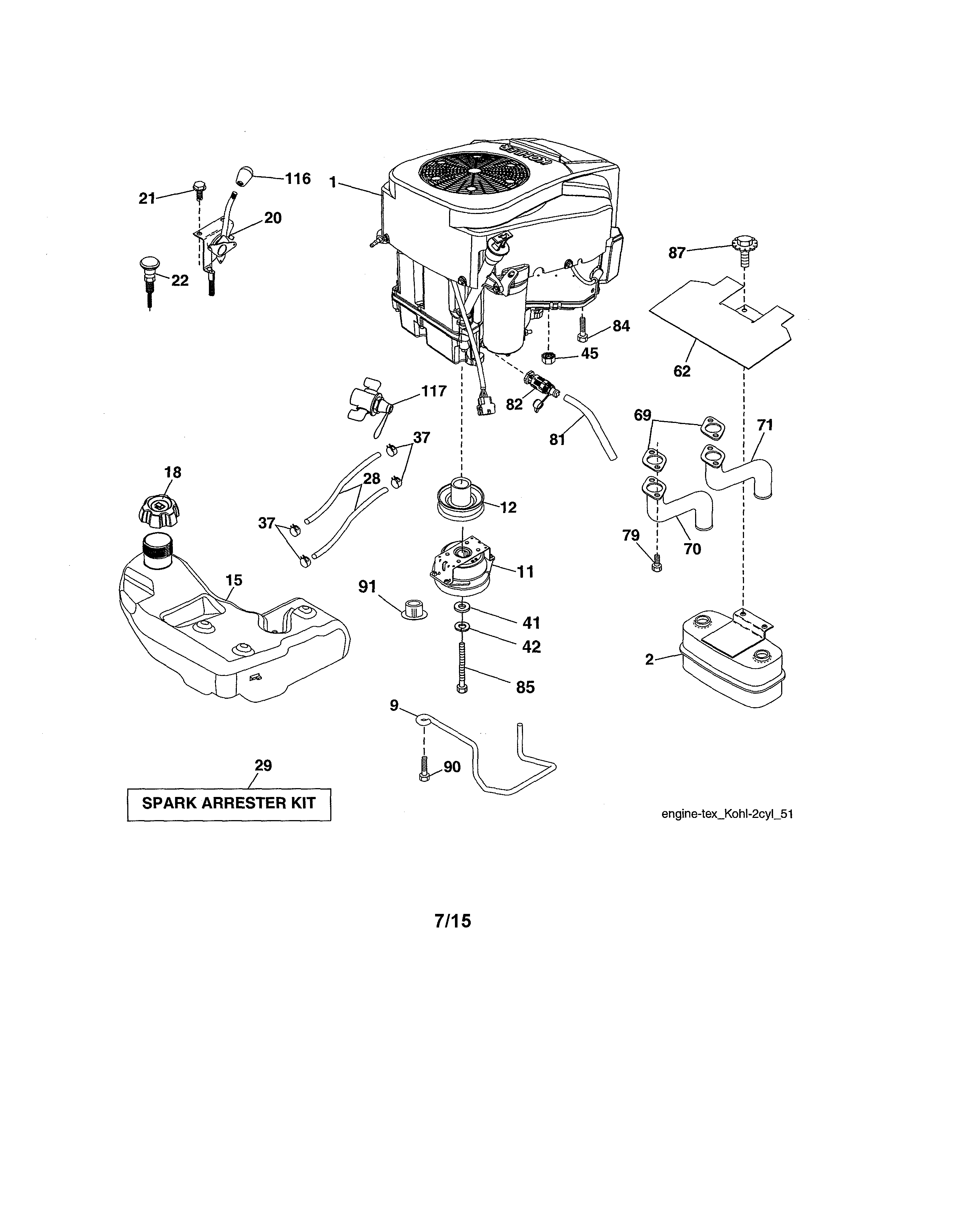 Craftsman 917288613 engine diagram