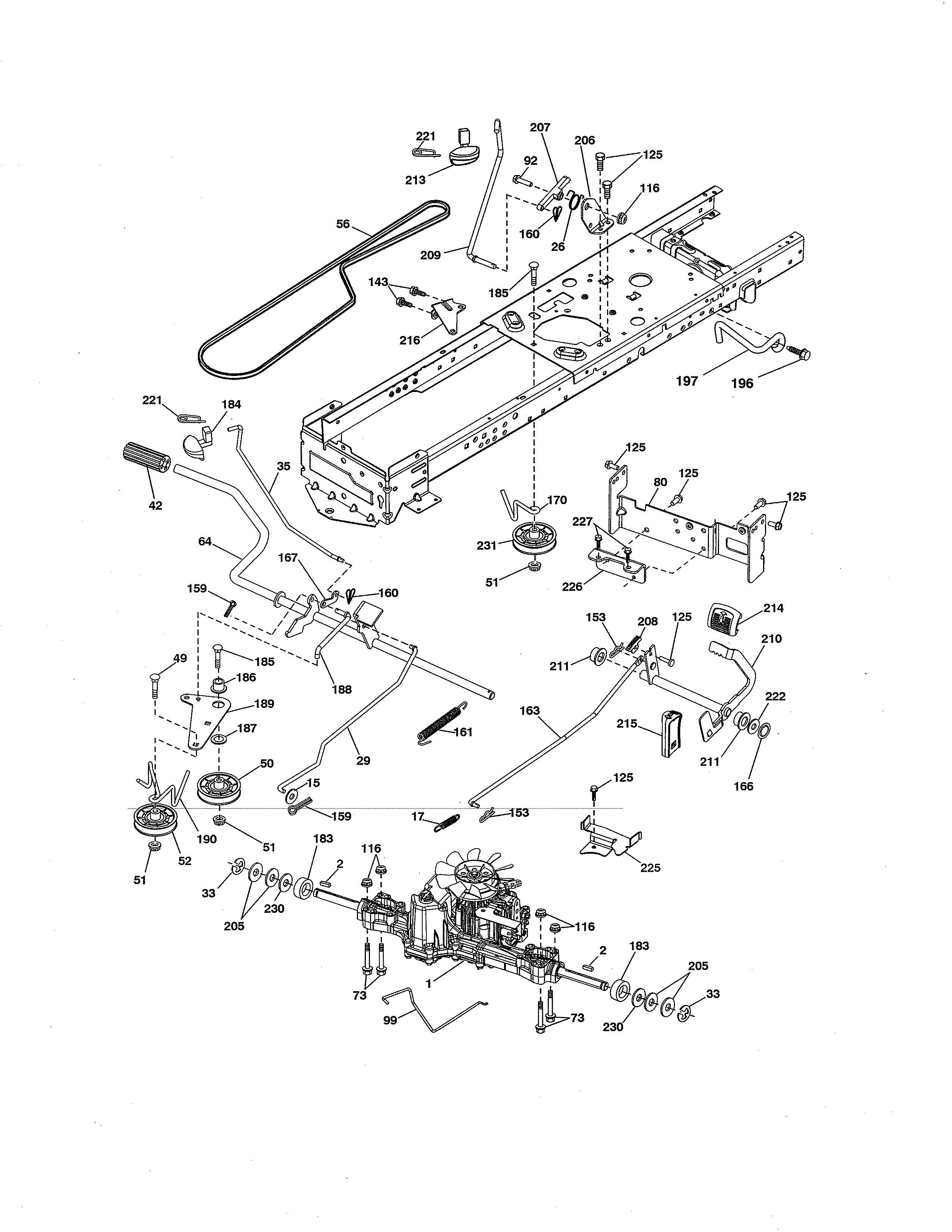 Craftsman 917288632 ground drive diagram