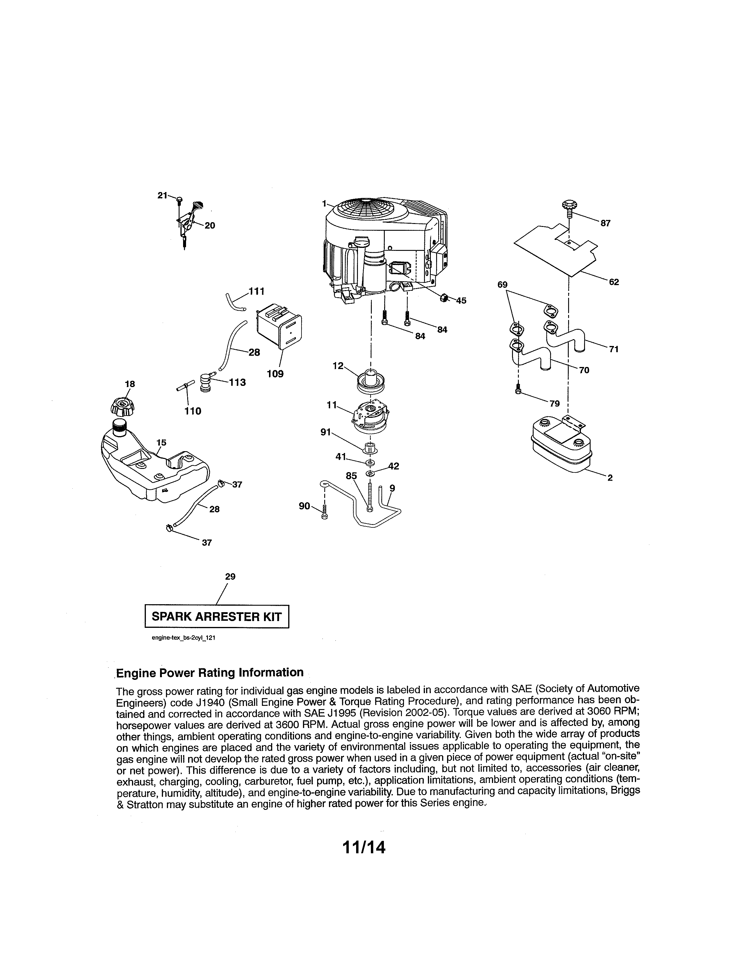 Craftsman 917288632 engine diagram
