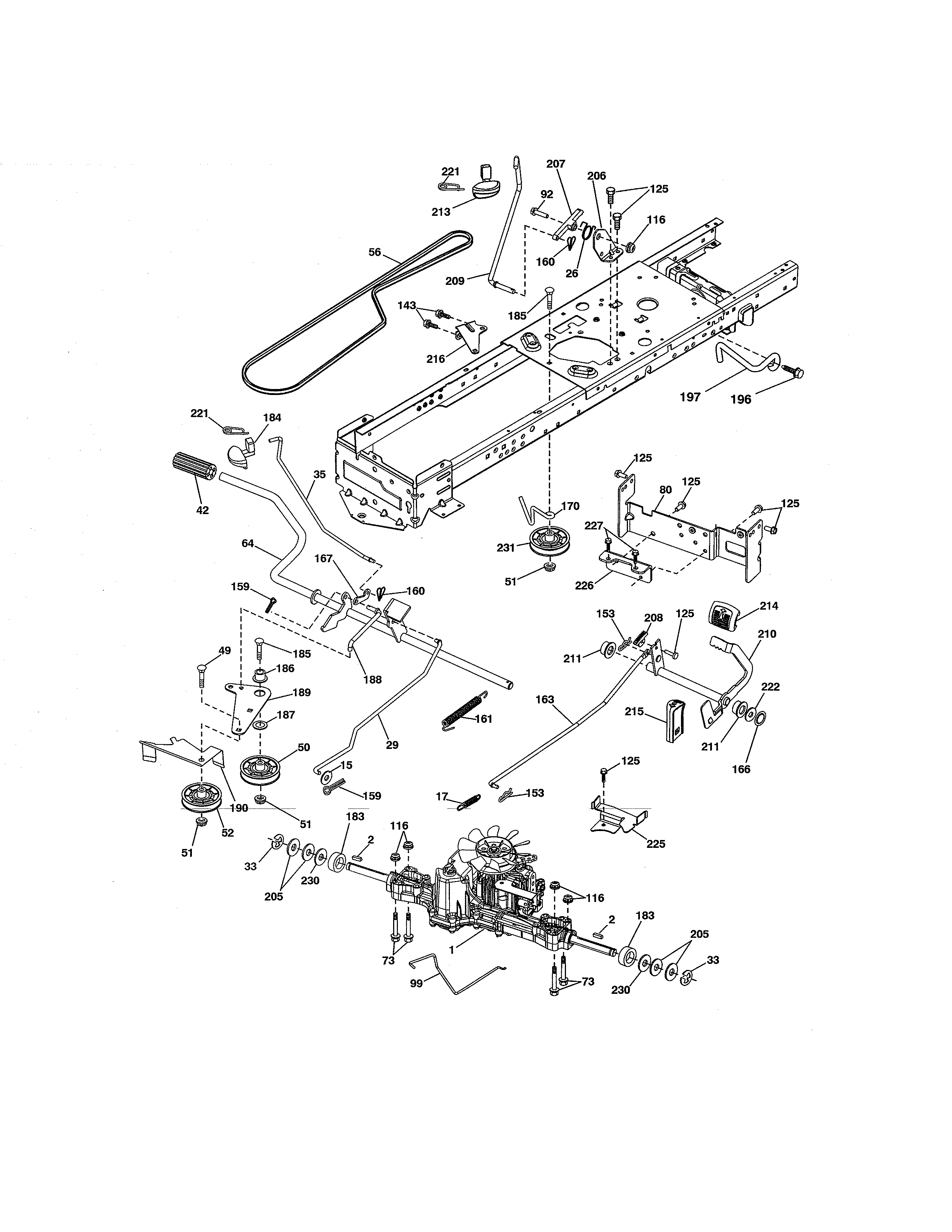 Craftsman 917288583 ground drive diagram