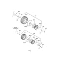Snapper LT2452 (2690980A) wheels & tires diagram