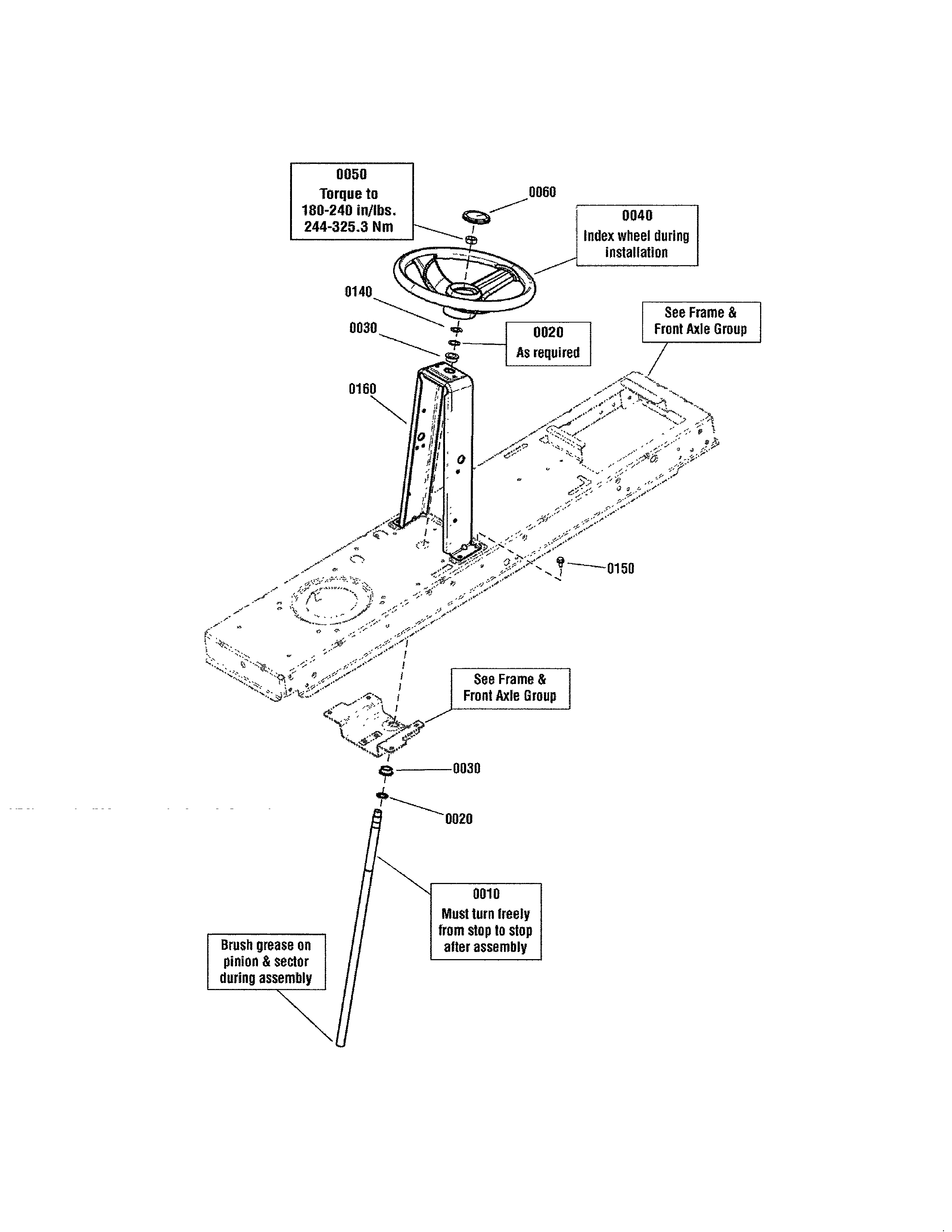 Snapper 2690980 steering diagram
