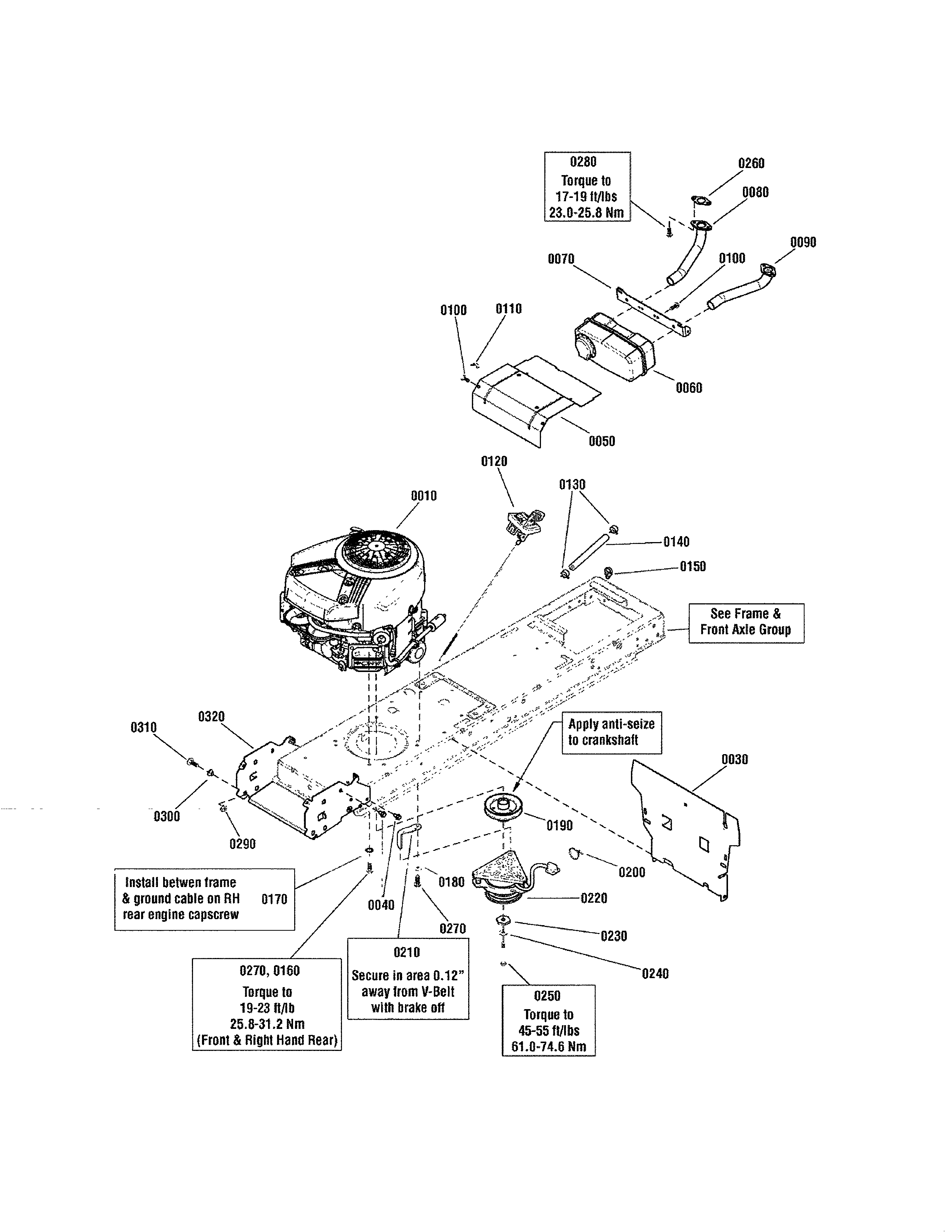 Snapper 2690980 engine-24hp b&s efm twin pro series diagram