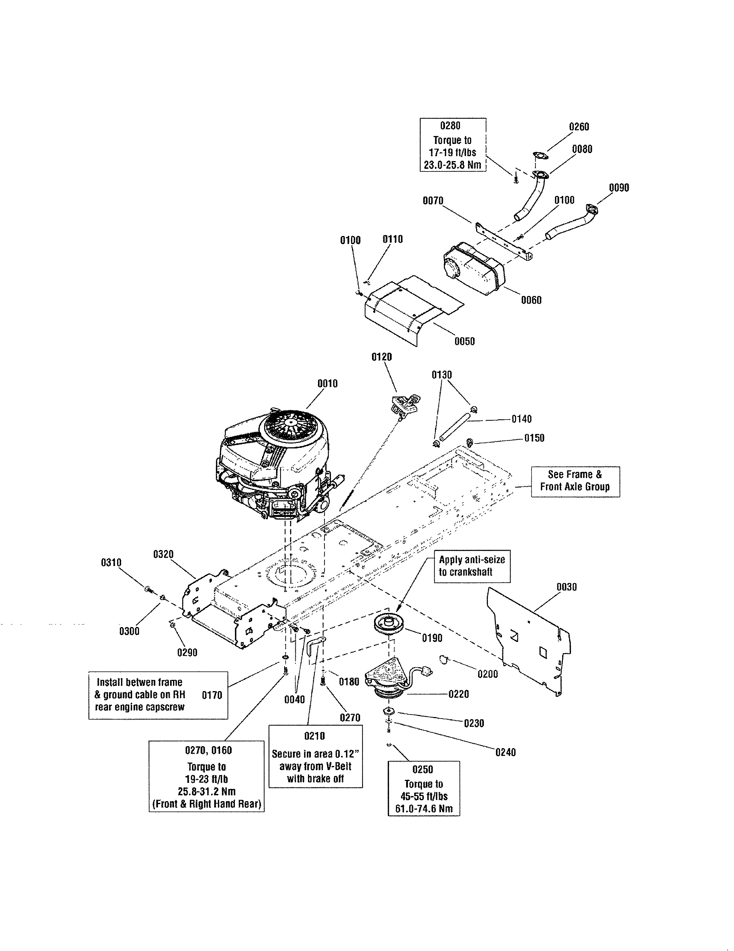 Snapper 2690980 engine-24hp b&s efm twin pro - evap compliant diagram