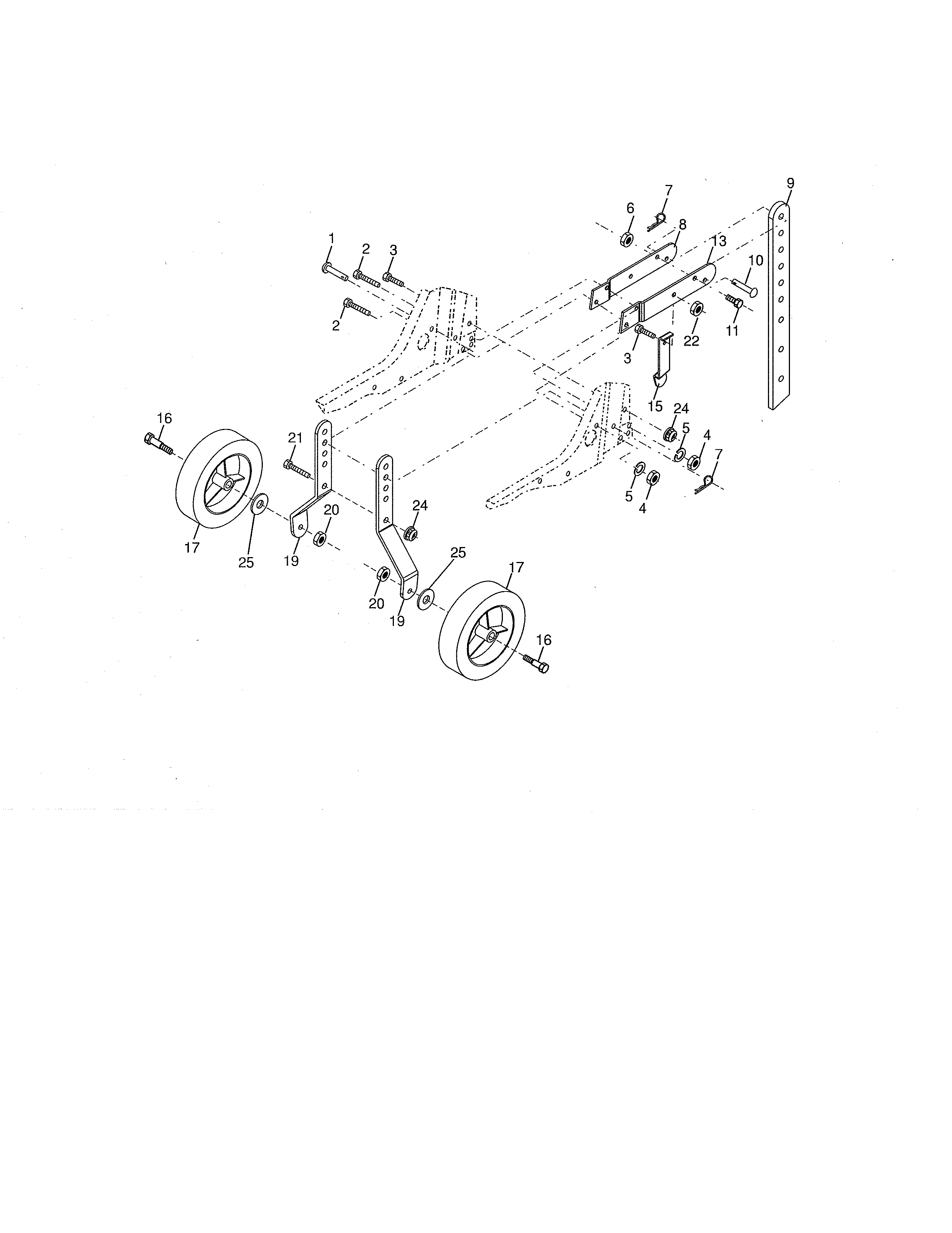 Craftsman 917298022 wheel/depth stake diagram