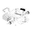 Craftsman 917370601 drive control/gear case/wheels diagram