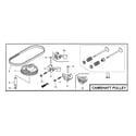 Honda GCV160-LA0S3-ED camshaft pulley diagram