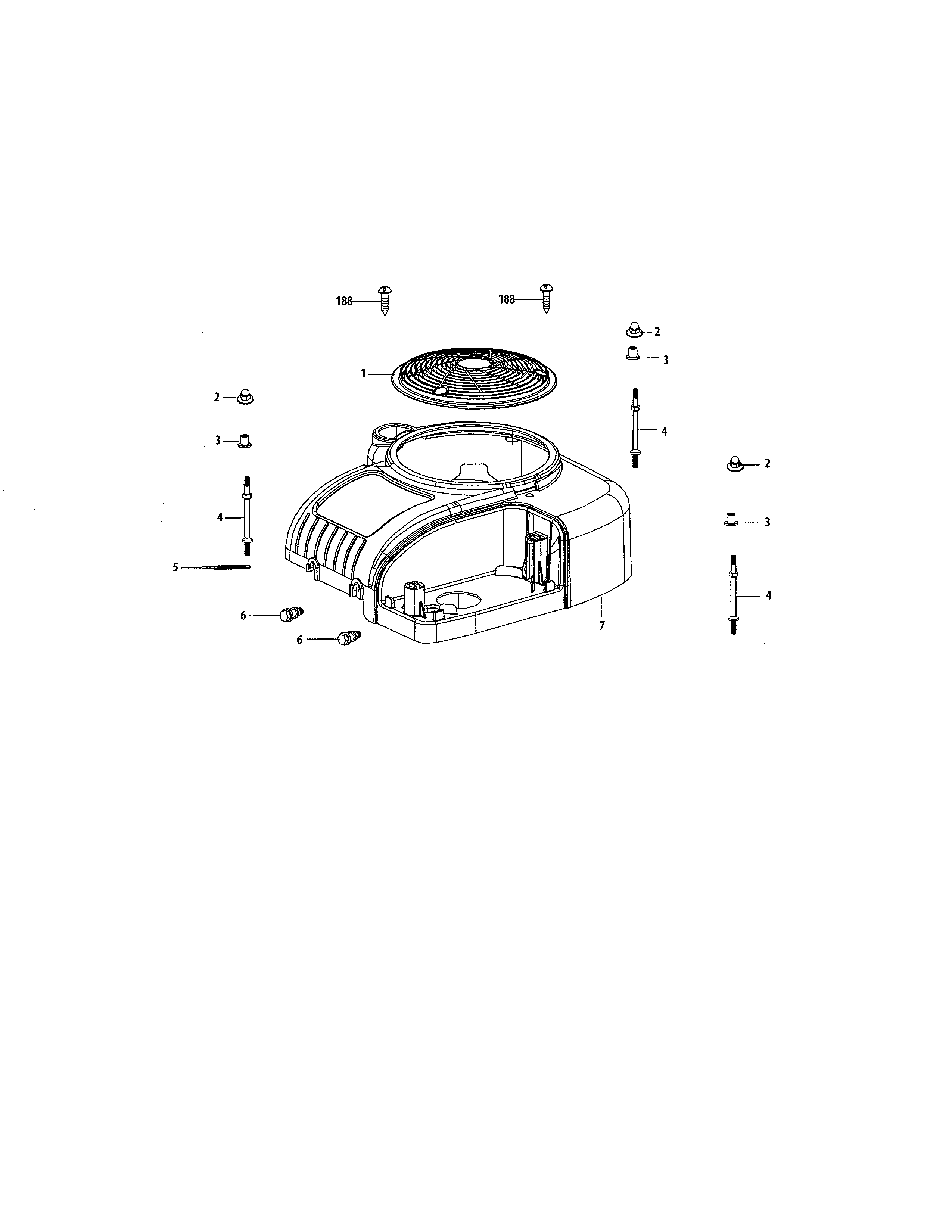 Craftsman 247203705 air shield/debris shield diagram