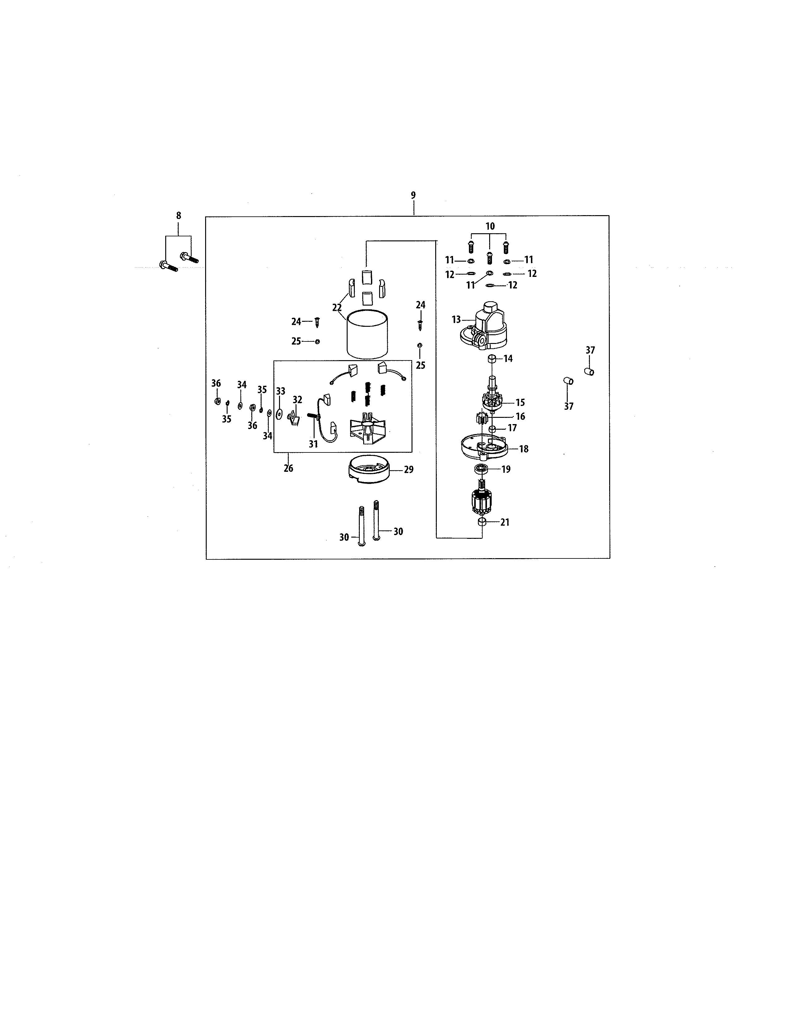 Craftsman 247203705 starter diagram