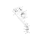 MTD 41ADZ51C799 handle/drive shaft/shield diagram