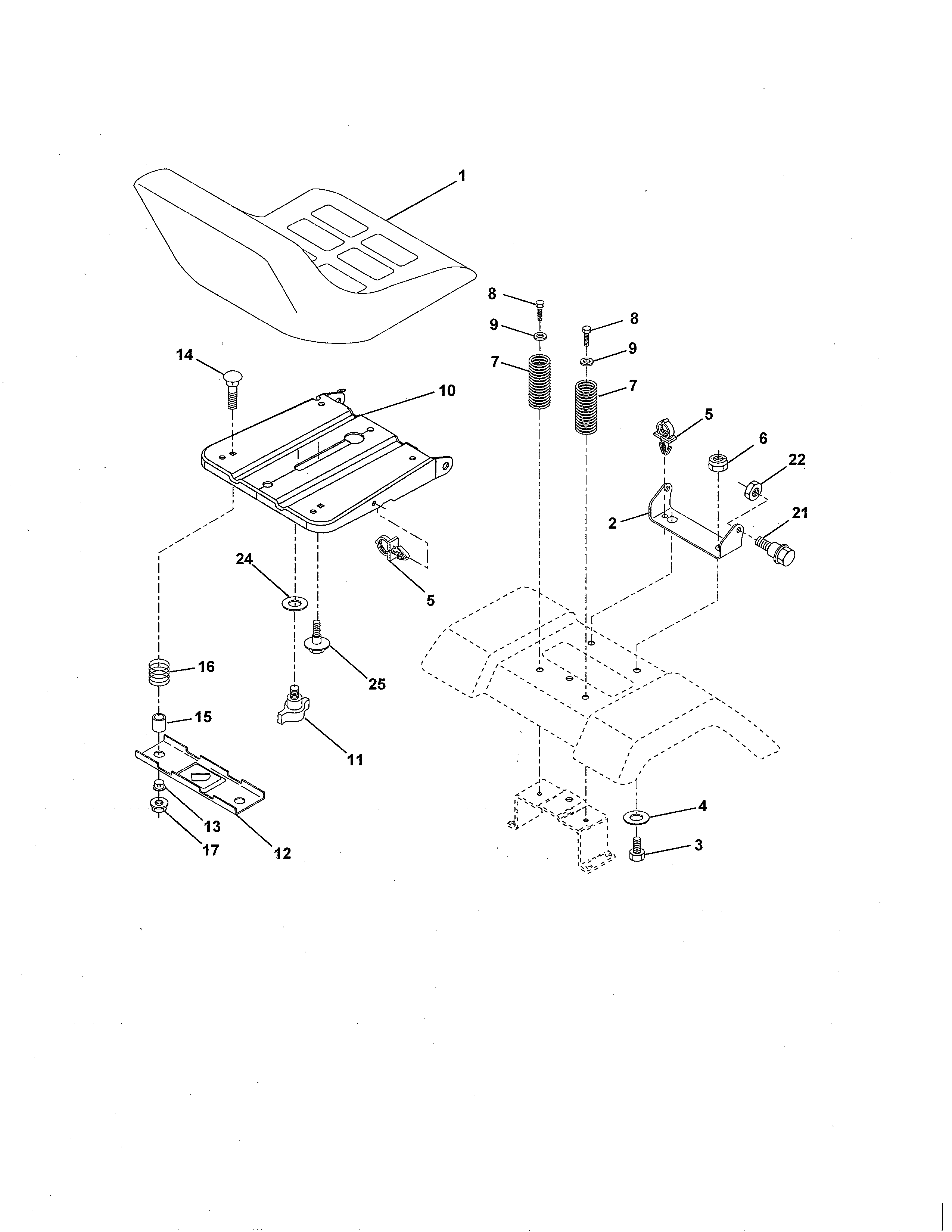 Craftsman 917289031 seat diagram