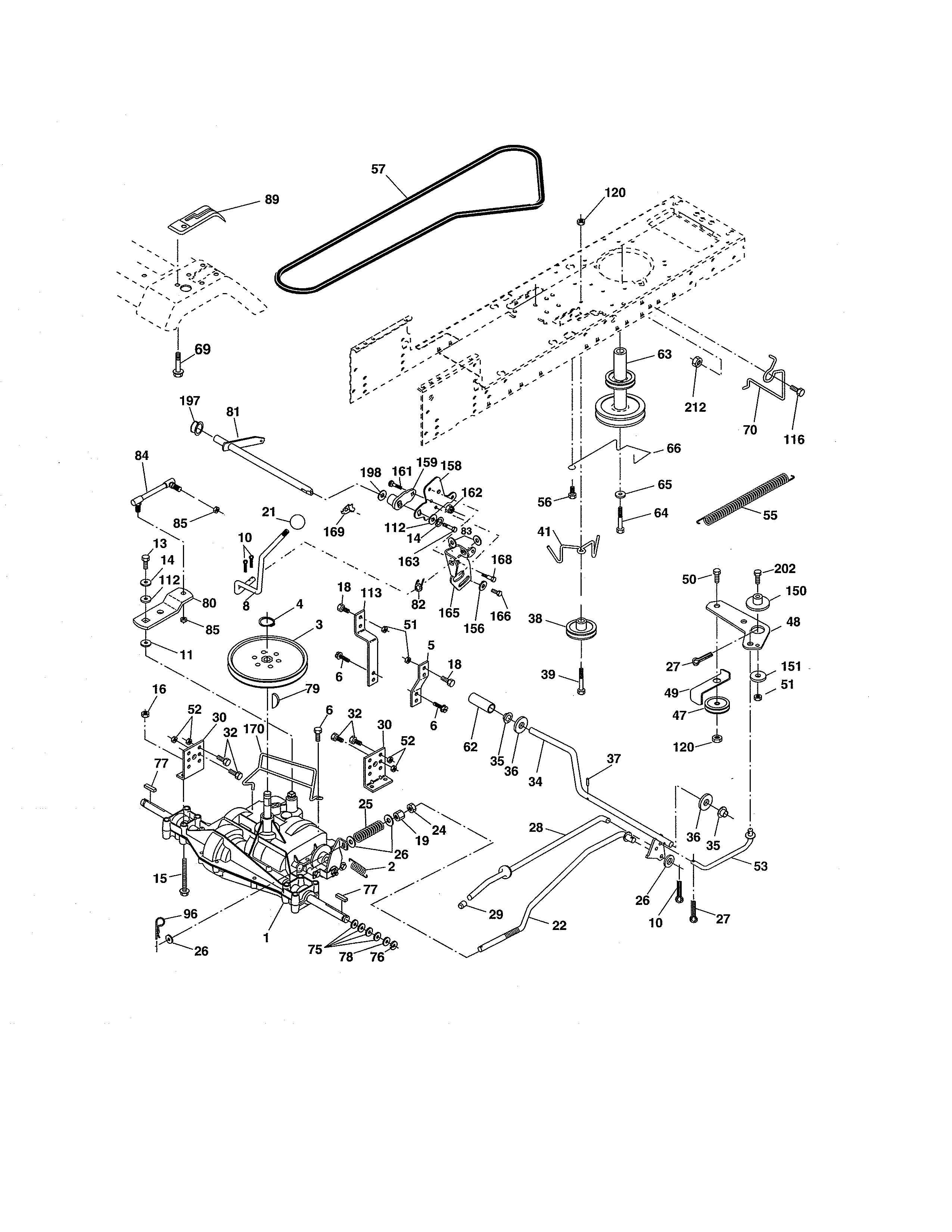 Craftsman 917289032 ground drive diagram