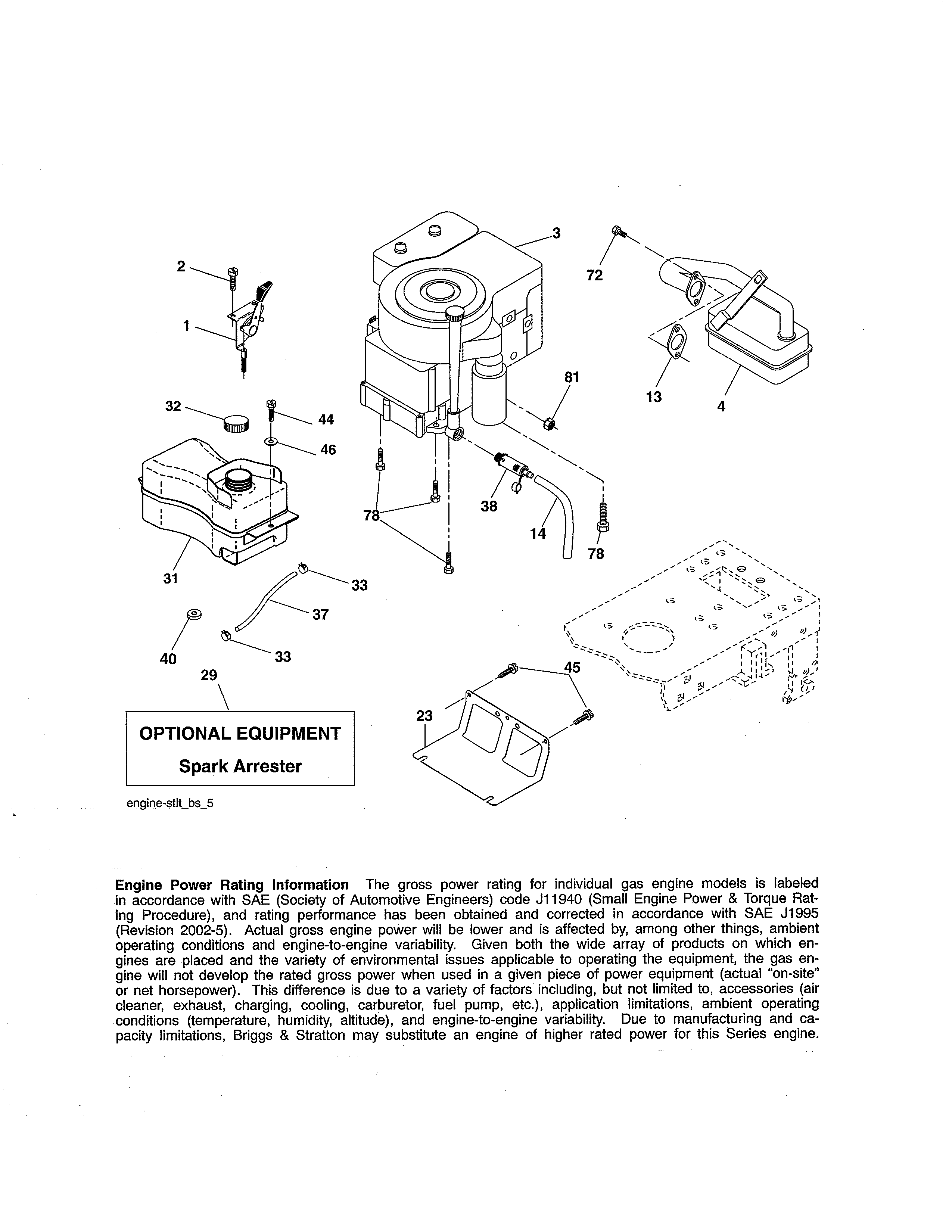 Craftsman 917289032 engine diagram