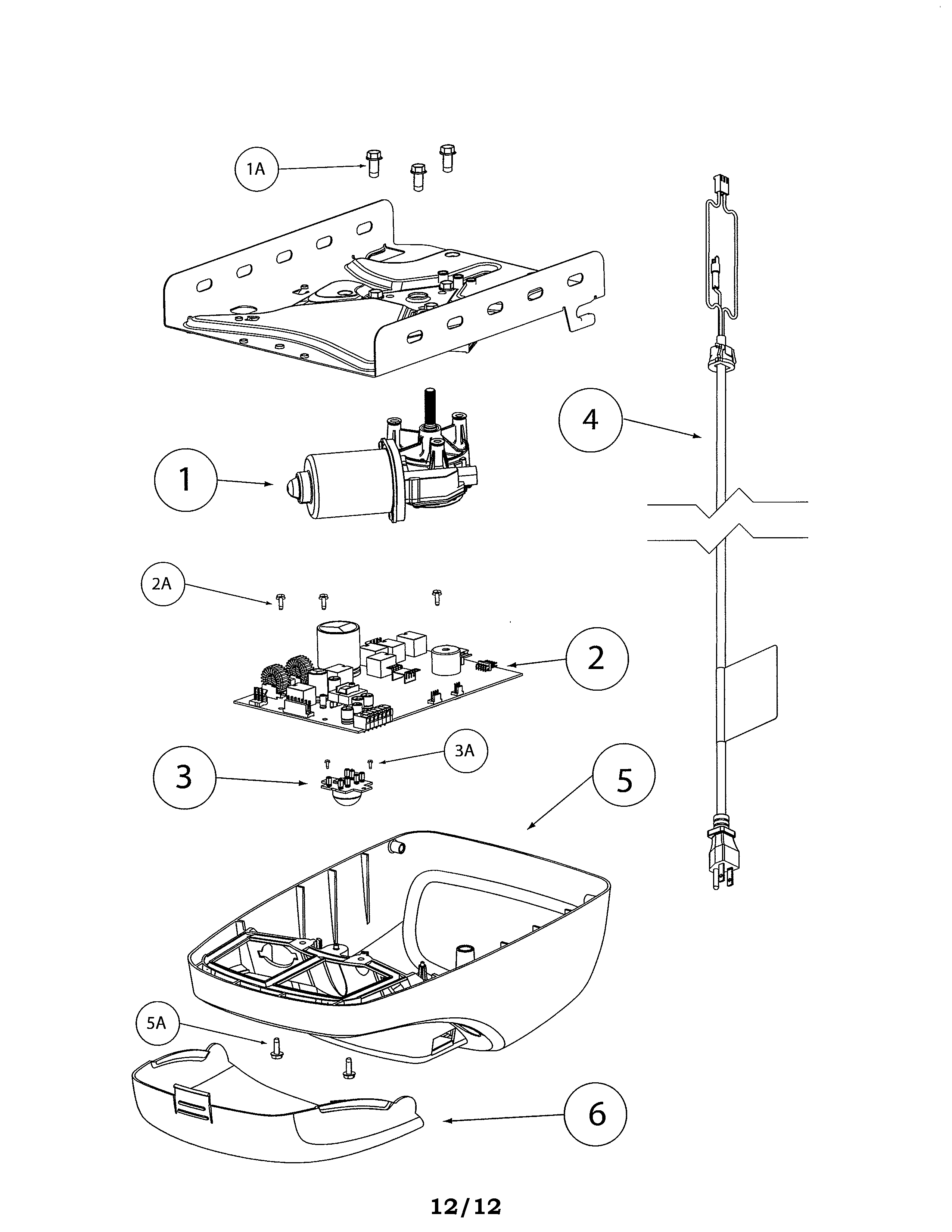 Genie INTELLIG 1200 powerhead diagram