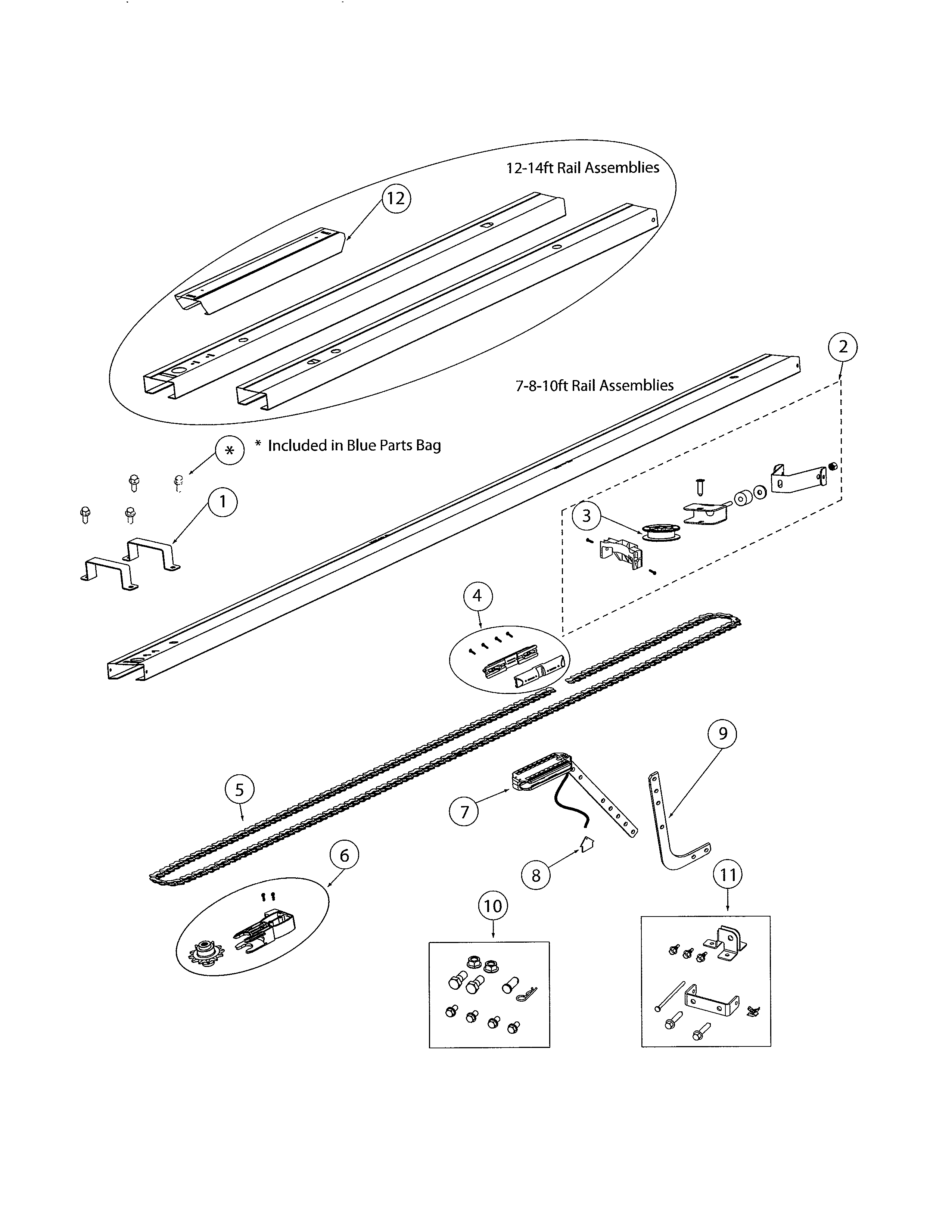 Genie INTELLIG 1200 chain channel diagram