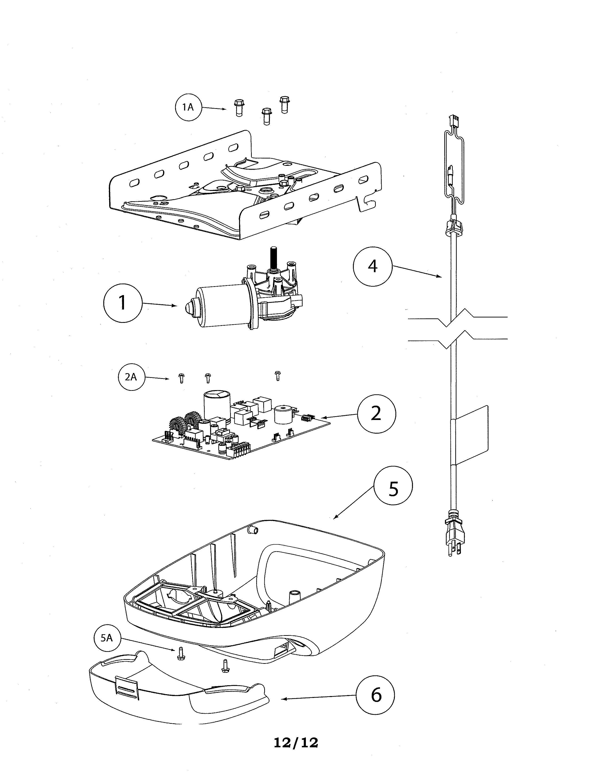 Genie INTELLIG 1000 (3024) powerhead diagram