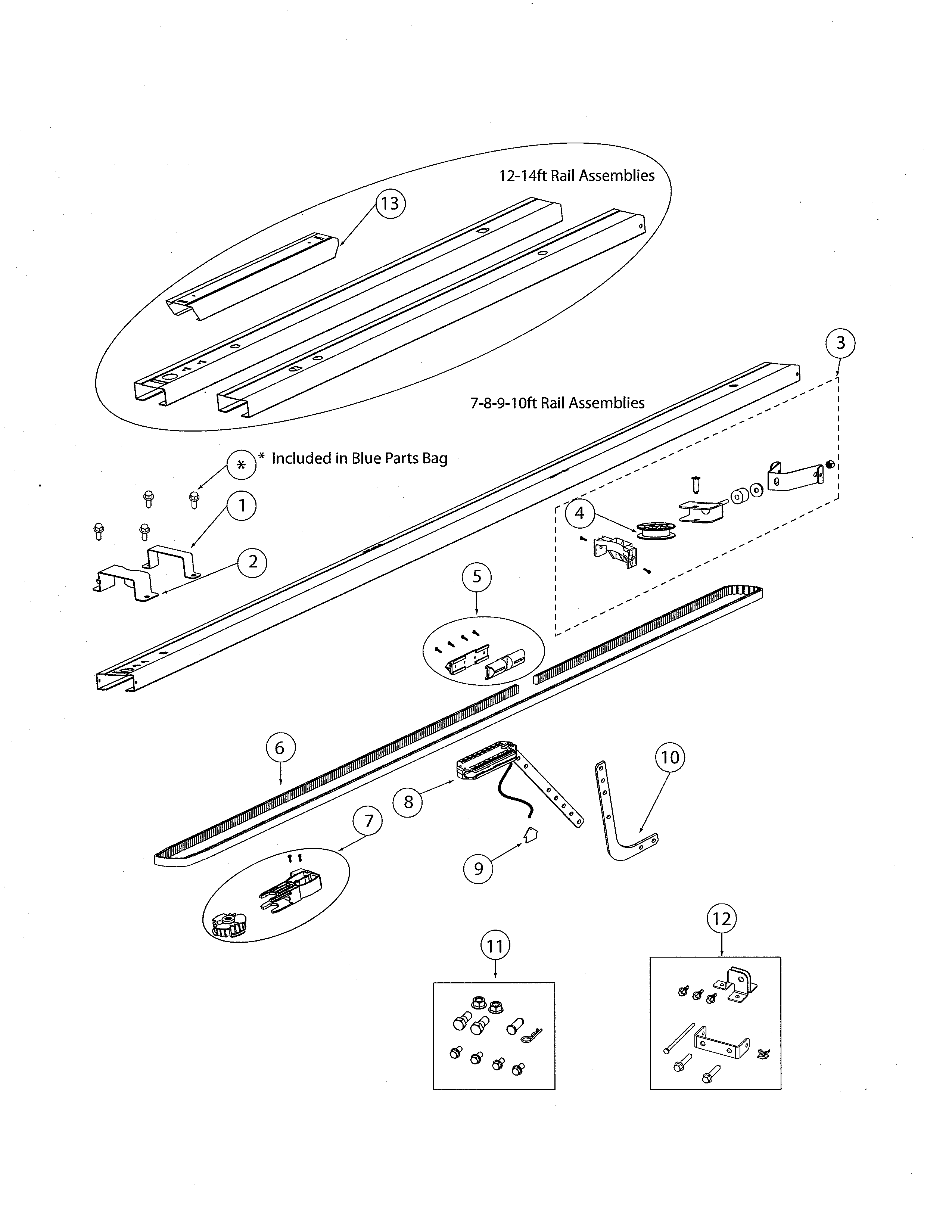 Genie INTELLIG 1000 (3024) belt channel diagram
