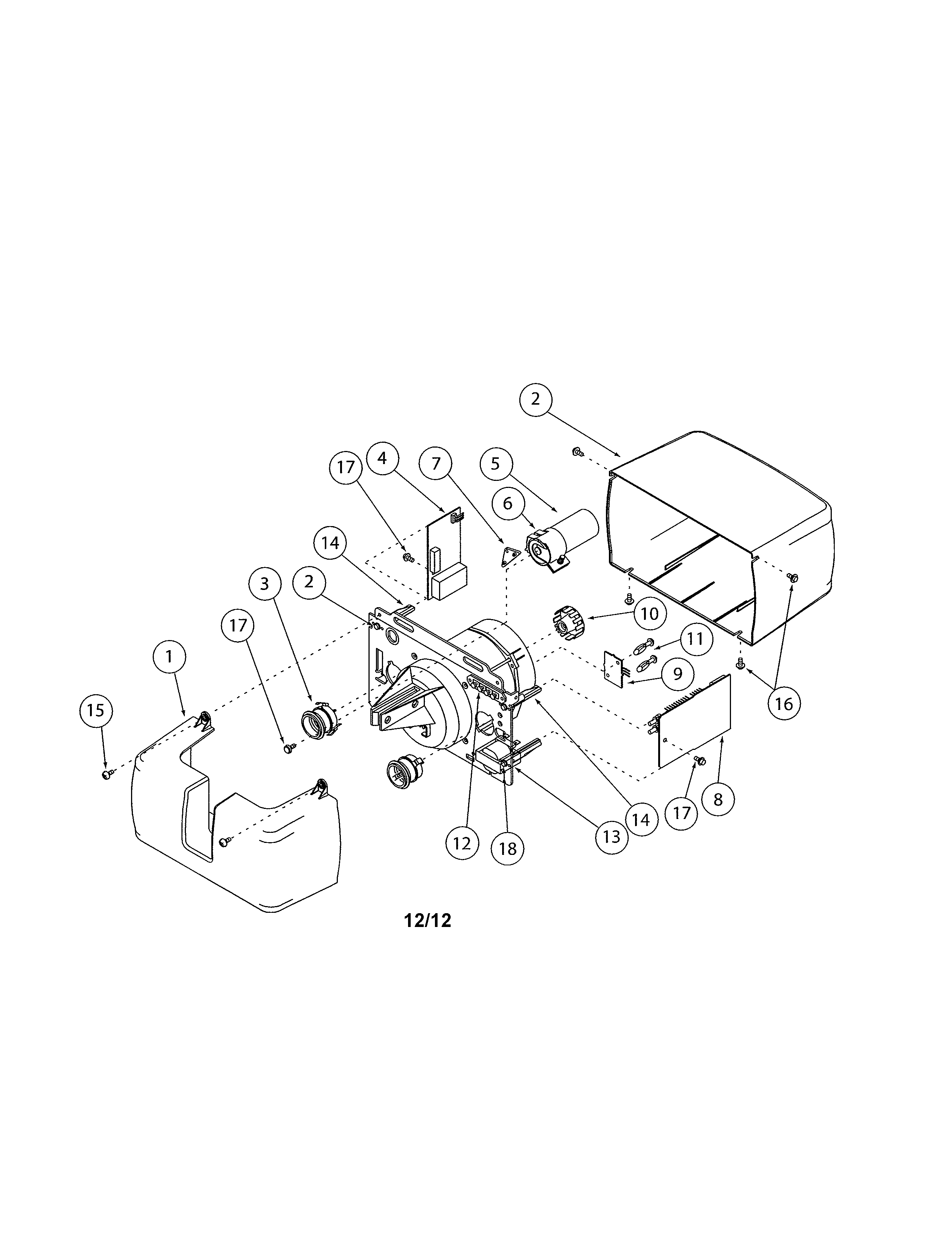 Genie AC SCREW DRIVE powerhead diagram