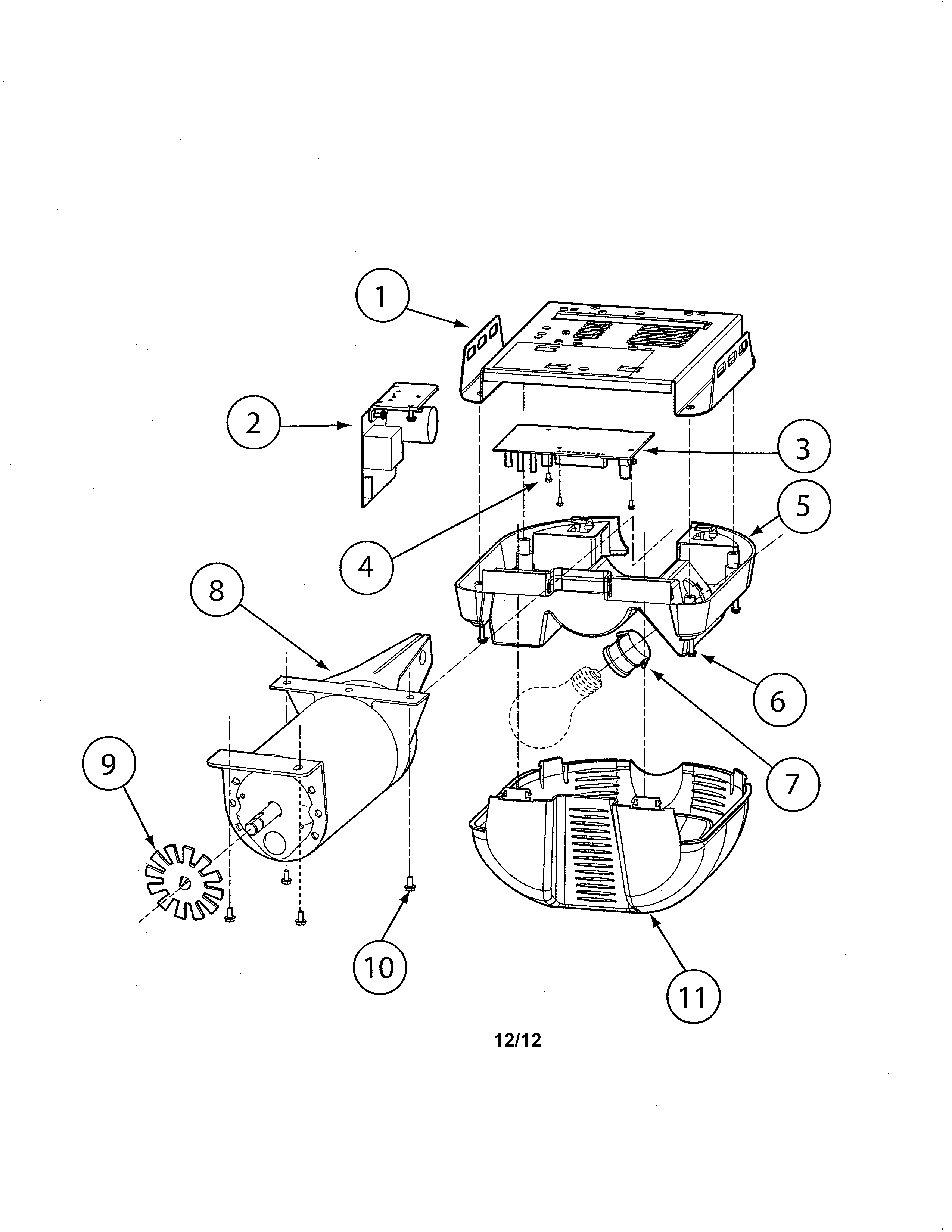 Genie EXCELERATOR powerhead diagram