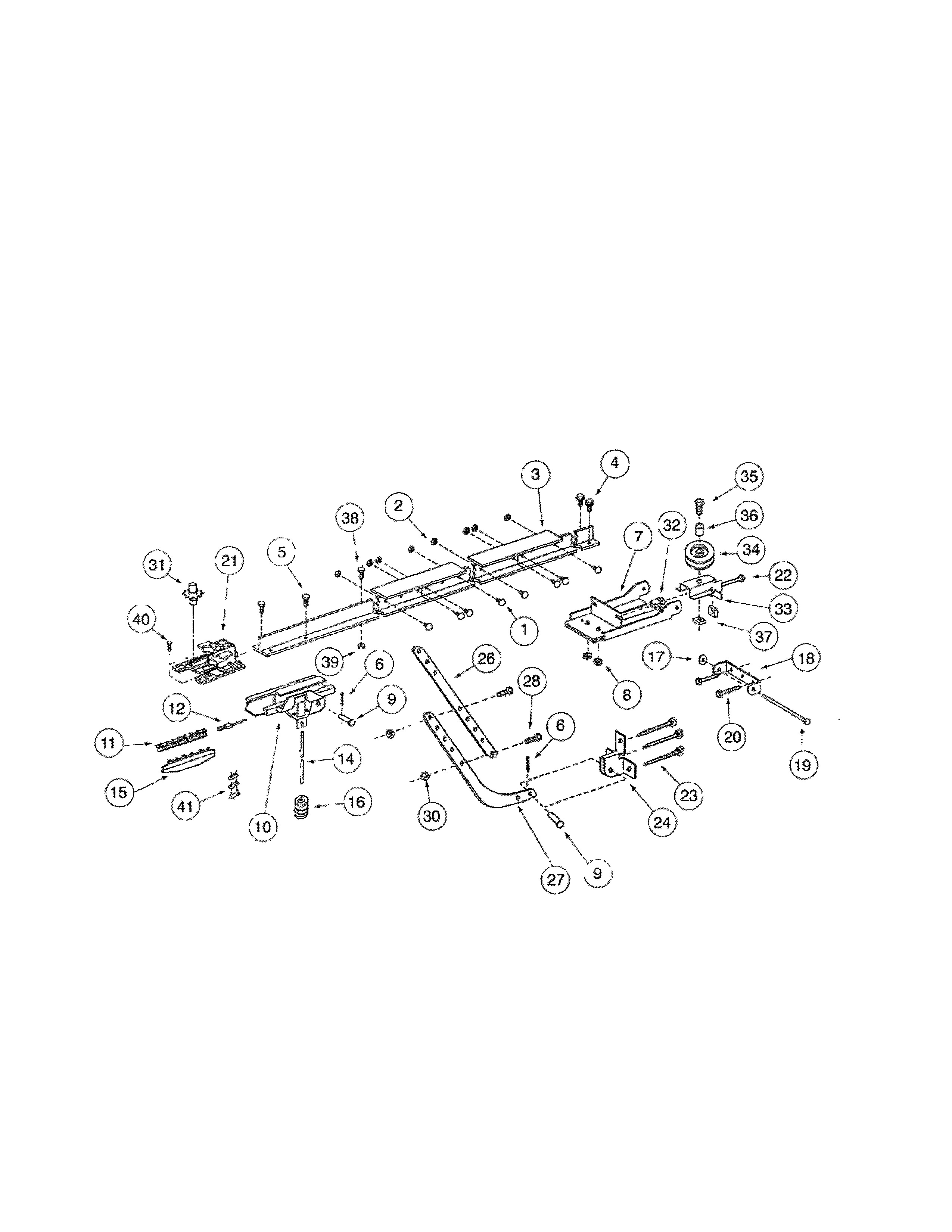 Genie AC CHAIN DRIVE ac chaindrive retail rail diagram
