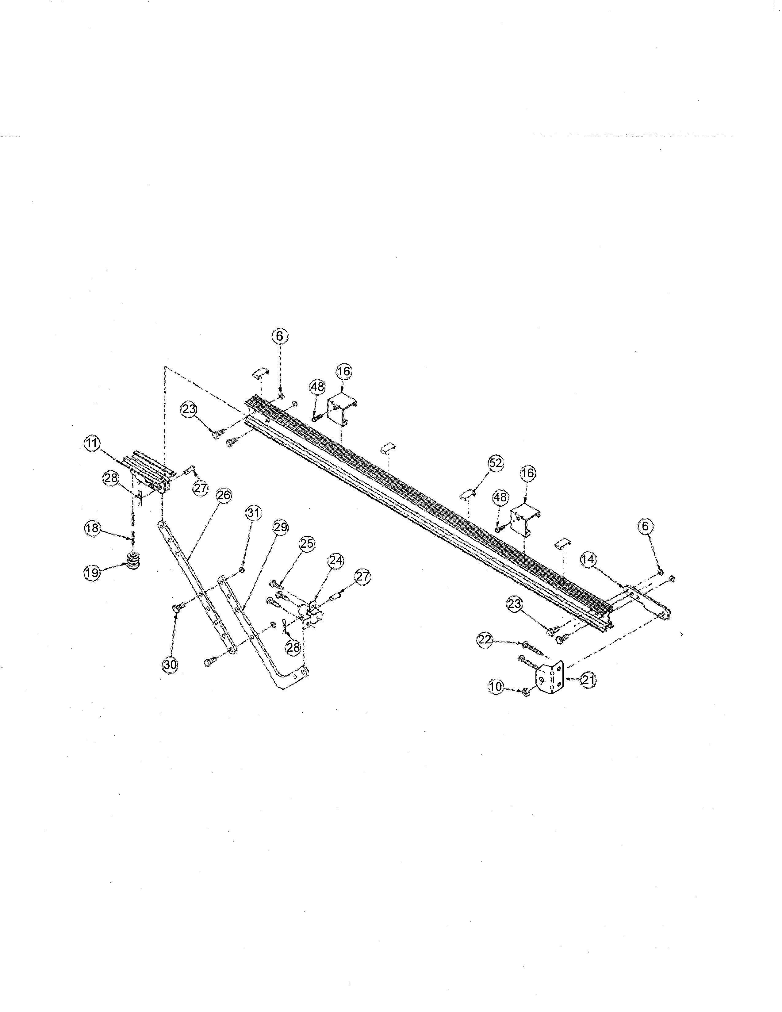 Genie AC CHAIN GLIDE ac chain glide pro rail diagram
