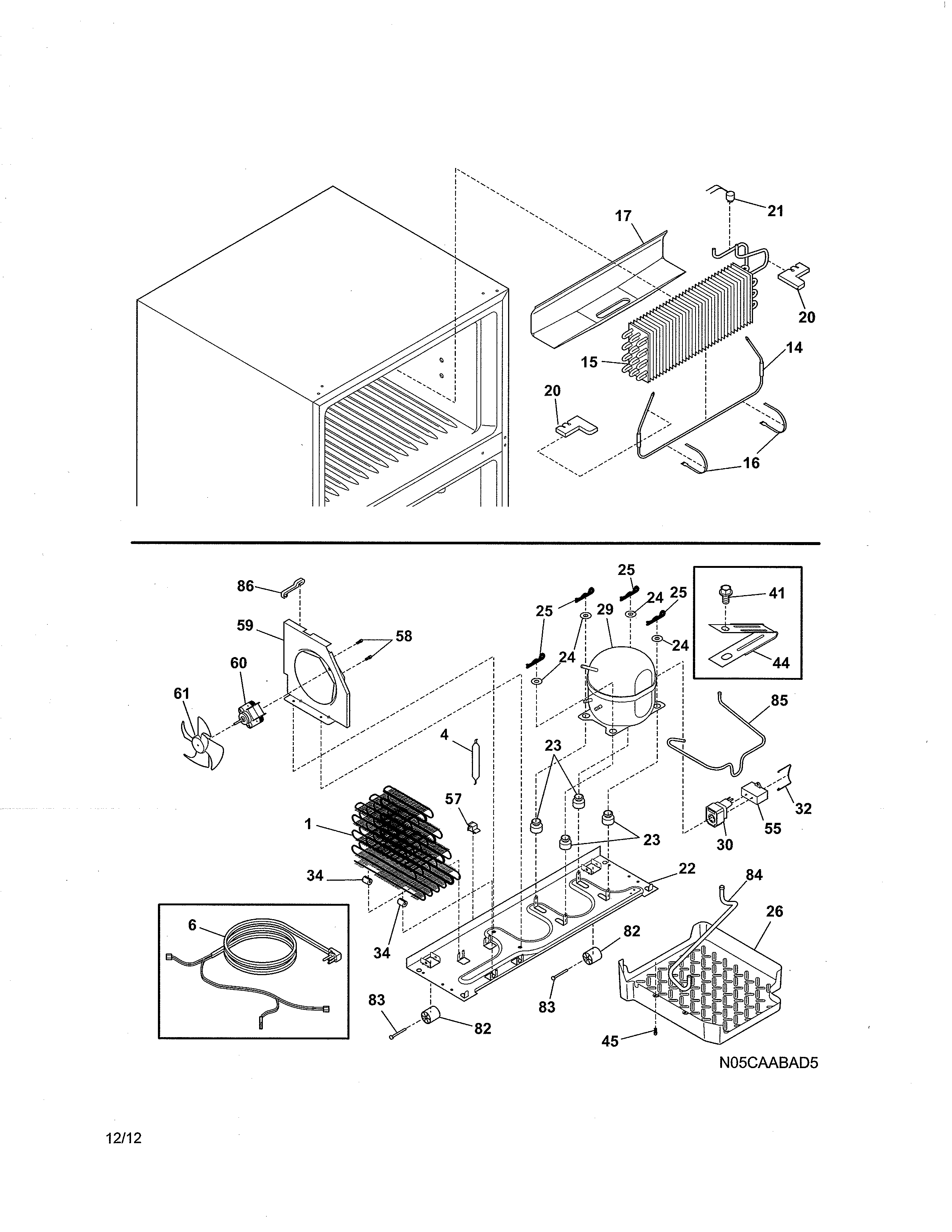 Kenmore 25361783019 system diagram