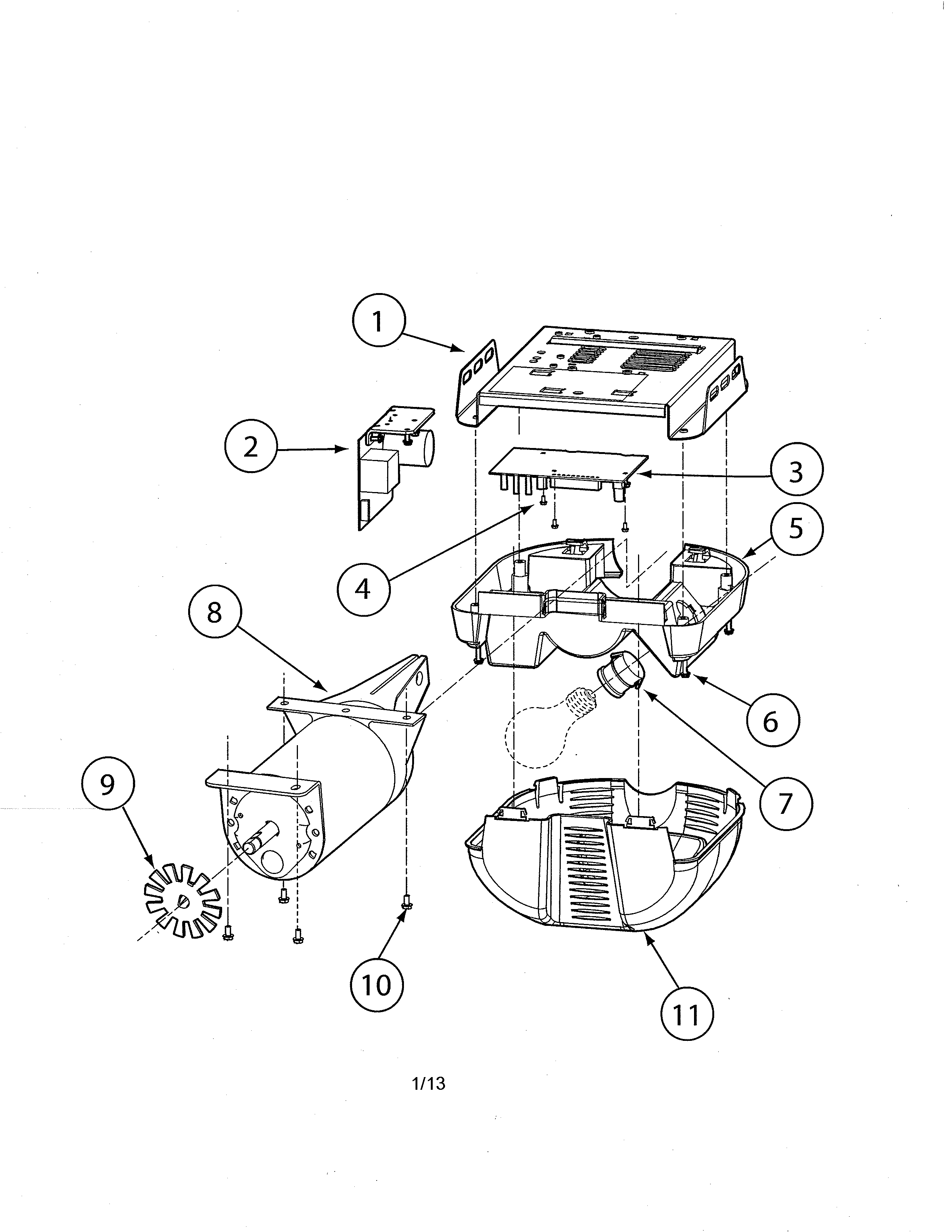 Genie PRO99 head diagram