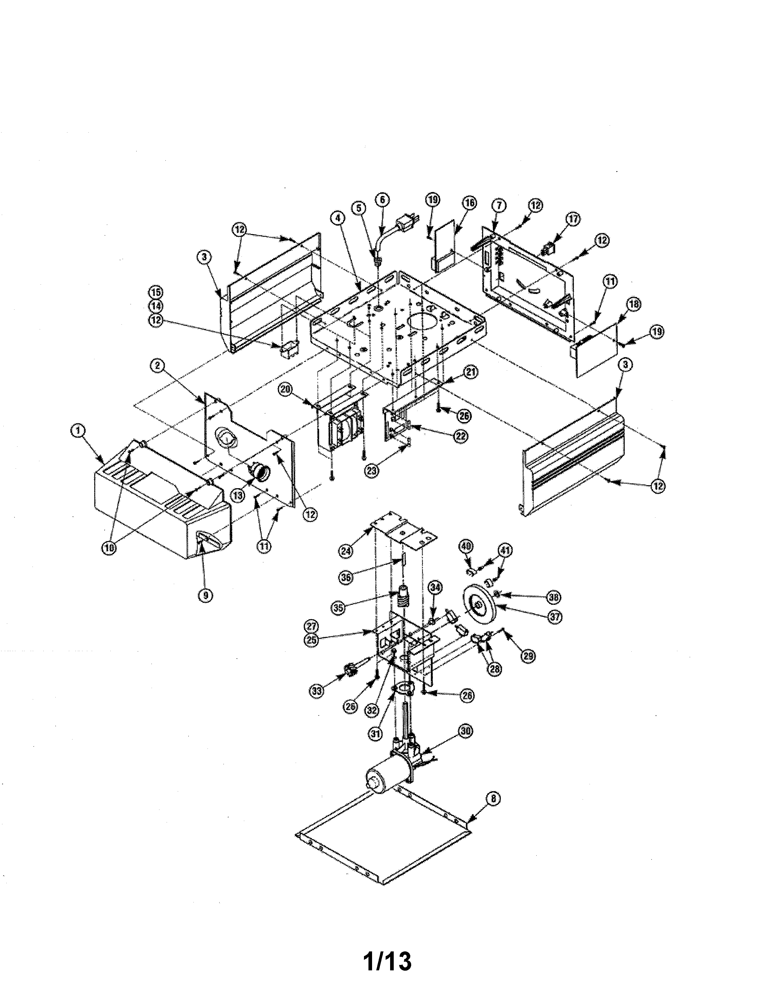 Genie GPS1200-IC head diagram