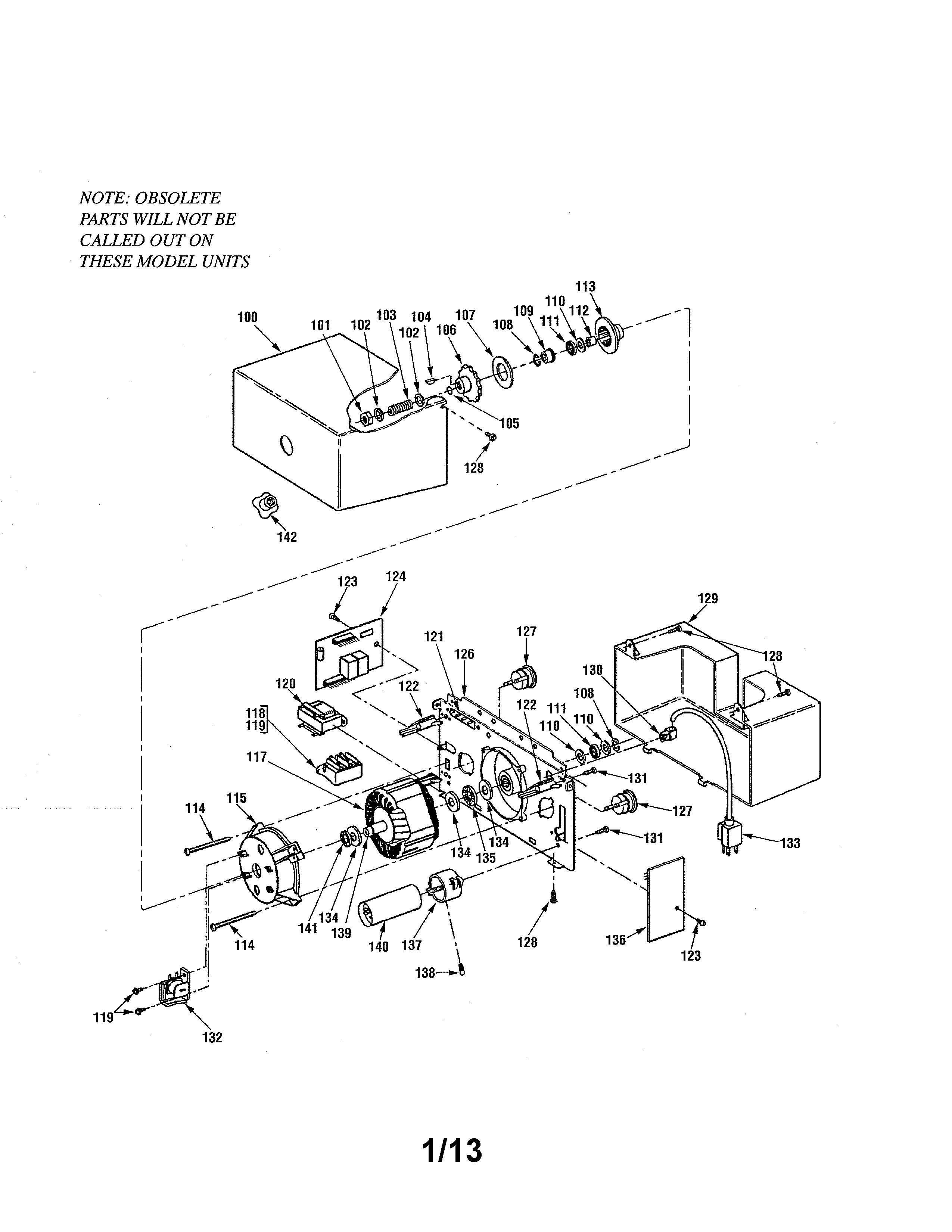 Genie PRO90S head diagram