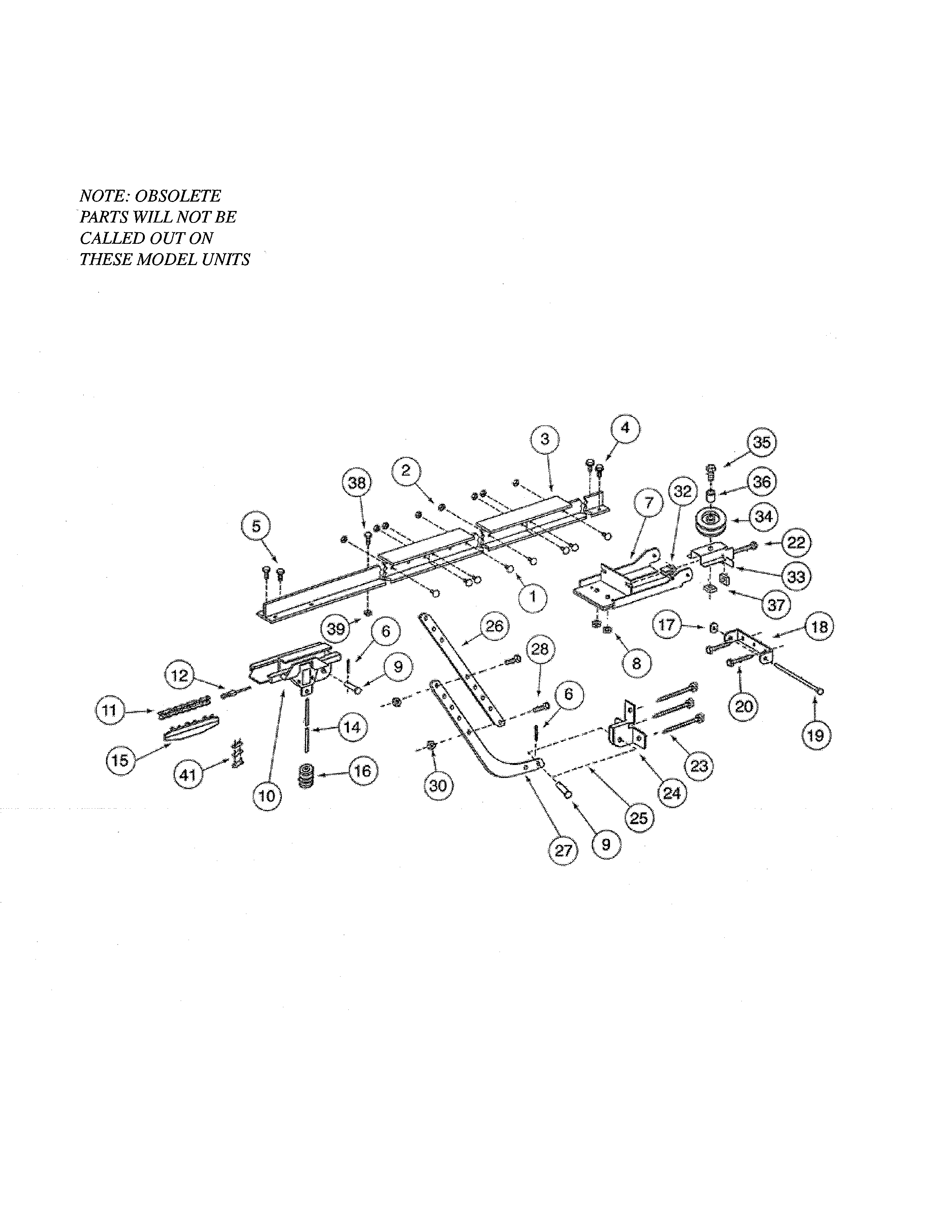 Genie RCD SERIES rail - rcd series diagram