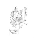 Craftsman 247288853 mower deck/spindle pulley diagram