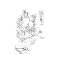 Craftsman 247288890 mower deck/spindle pulley diagram