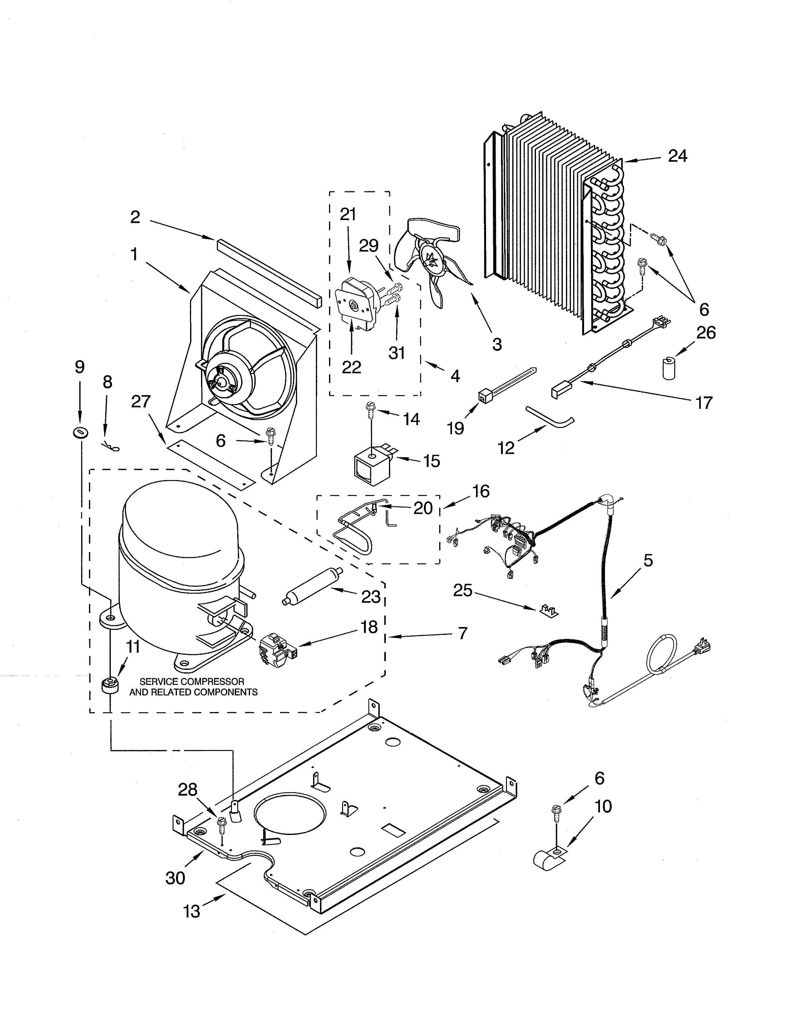 Whirlpool GI15NDXXB1 unit diagram