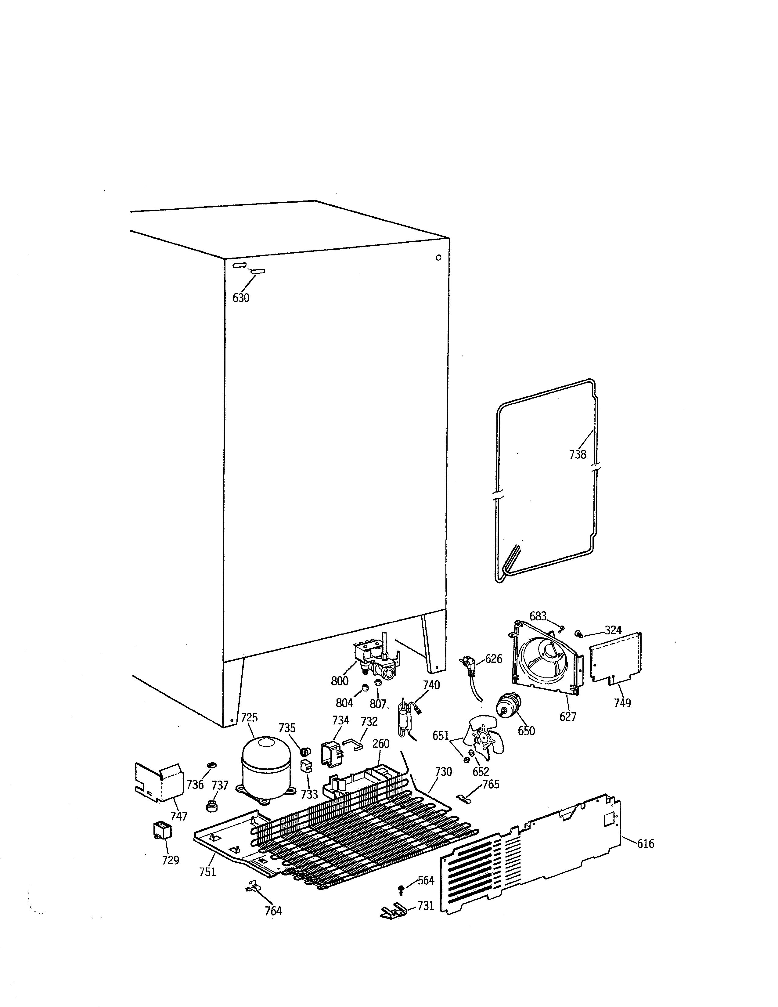 Kenmore 3639552784 unit parts diagram