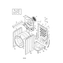 Kenmore 41798022000 cabinet/drum diagram
