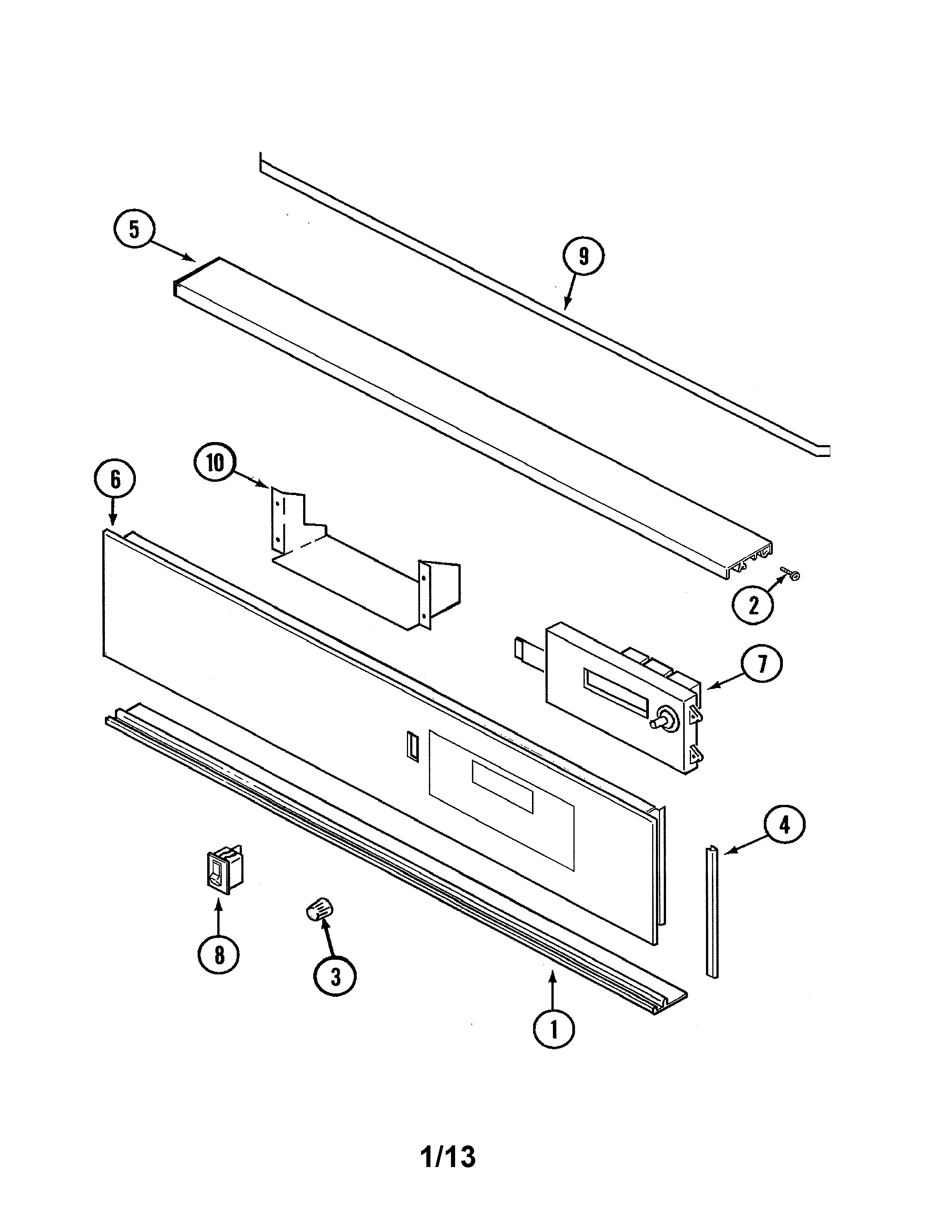 Maytag CWE9000DDE control panel diagram
