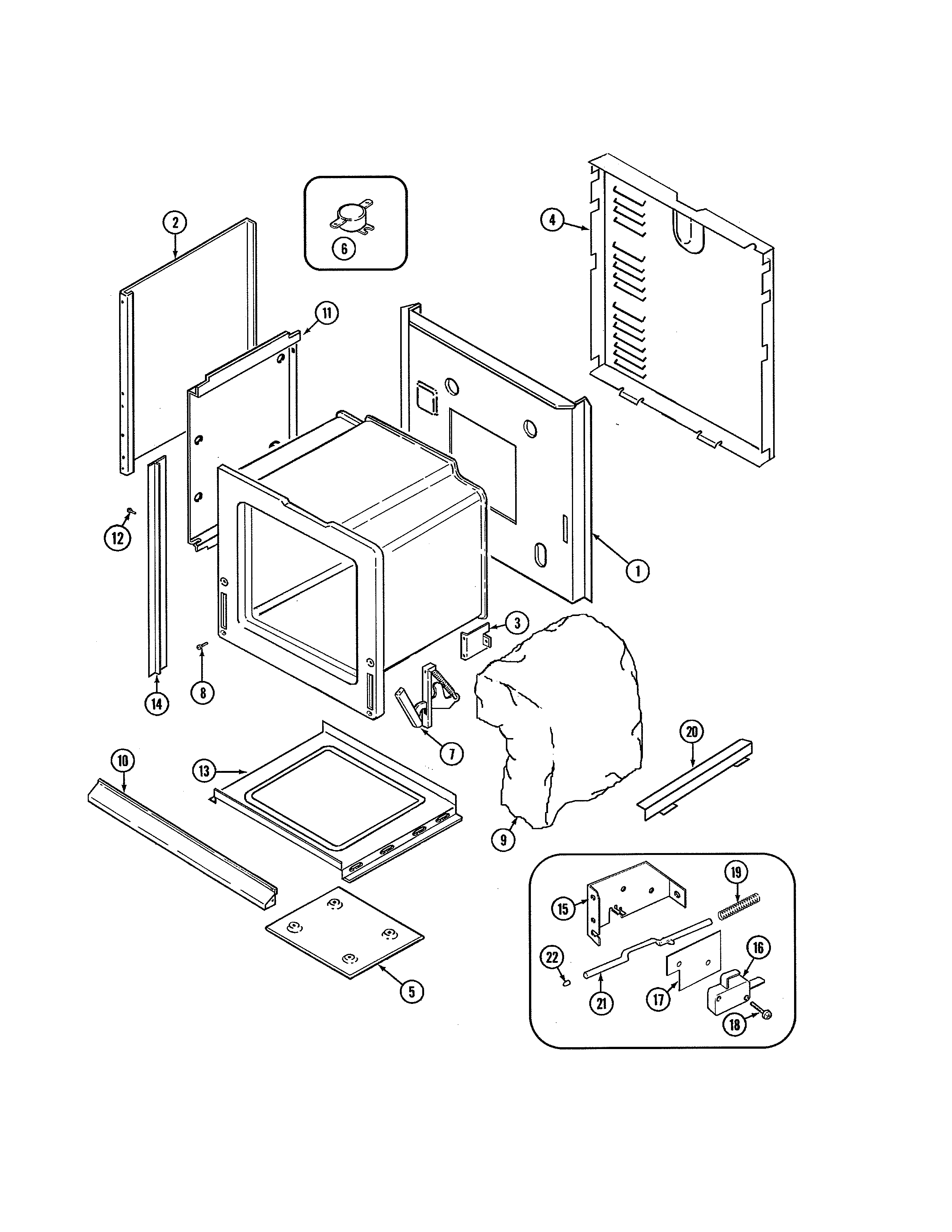 Maytag CWE9000DDE body diagram