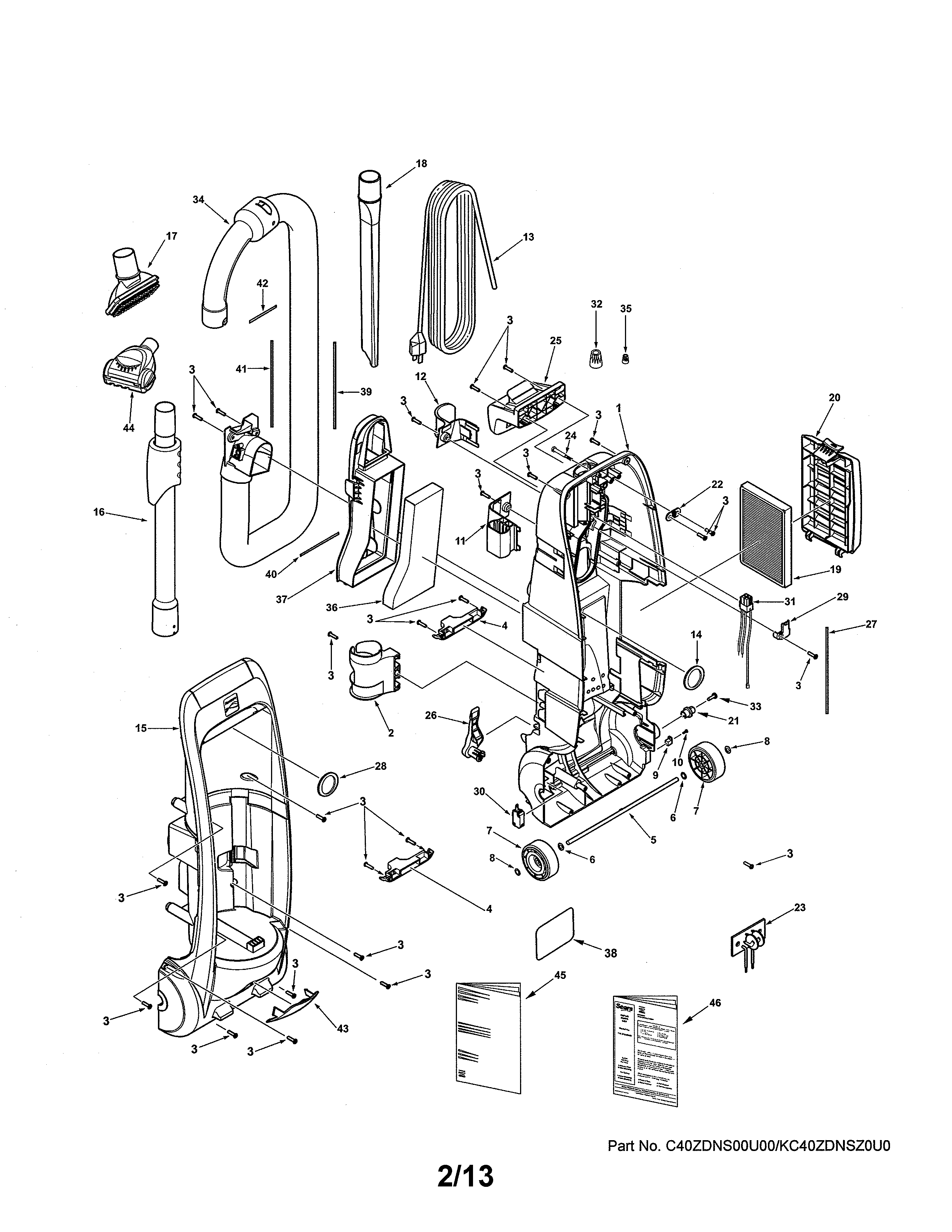 Kenmore 11631040903 dust compartment diagram