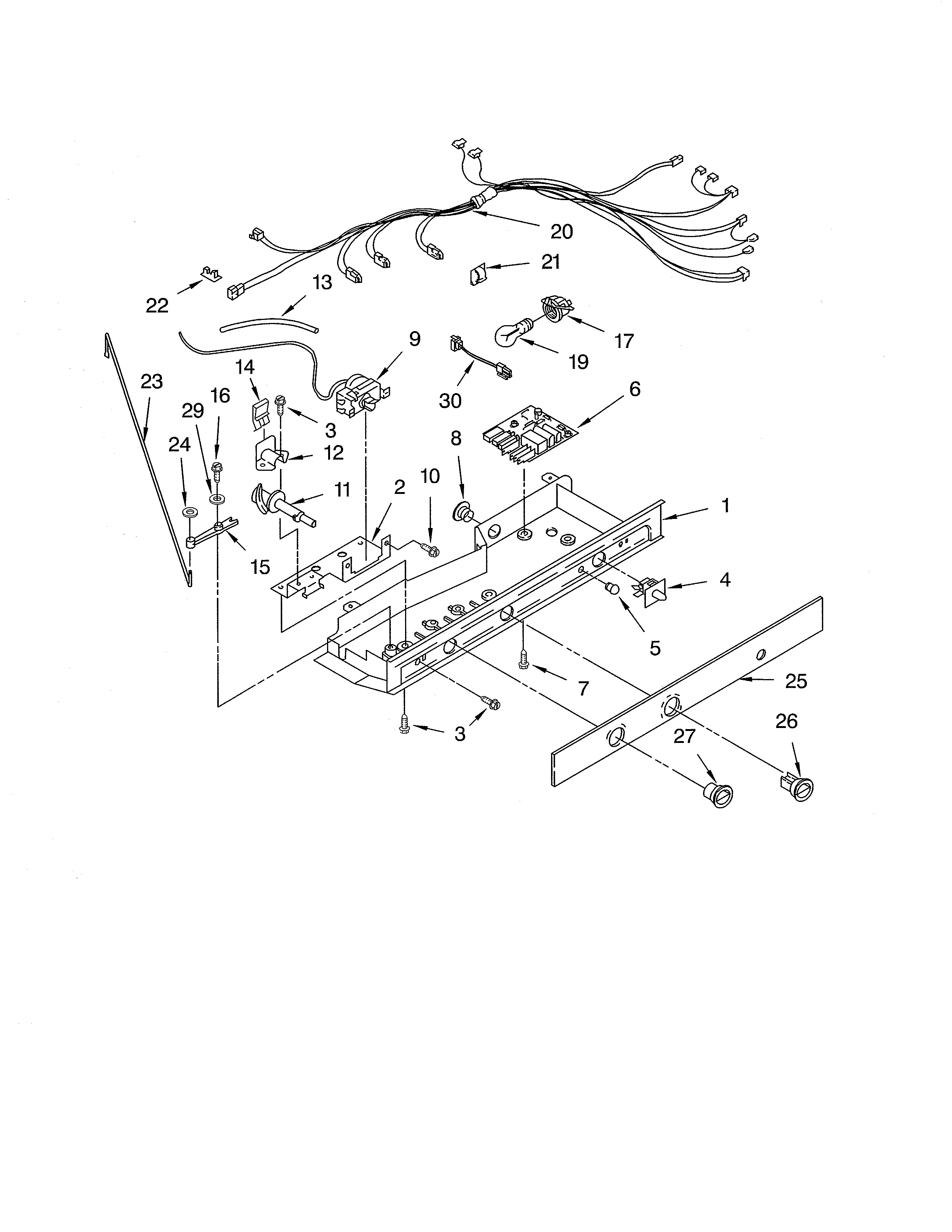 Whirlpool ED5SHEXML10 control diagram