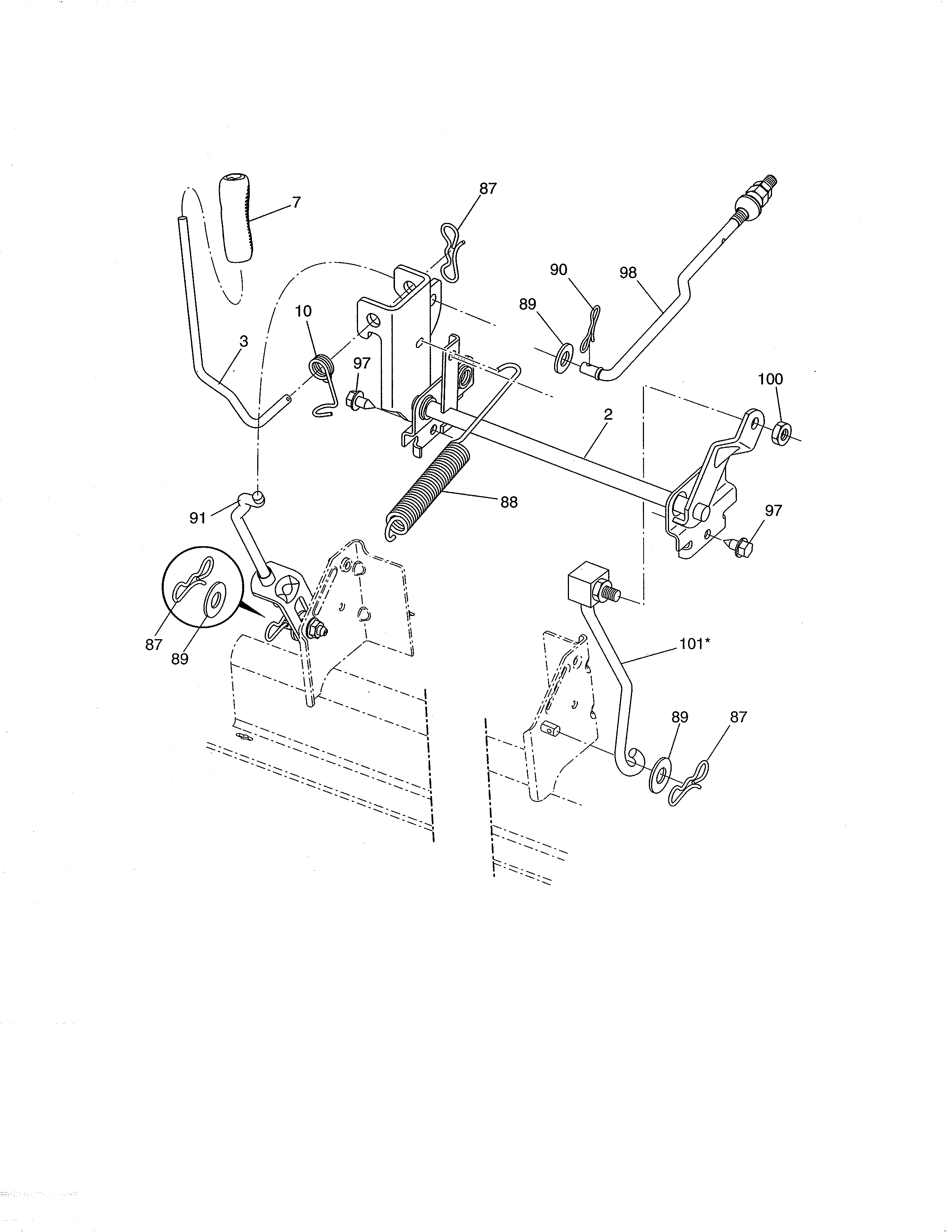 Craftsman 917250231 lift diagram