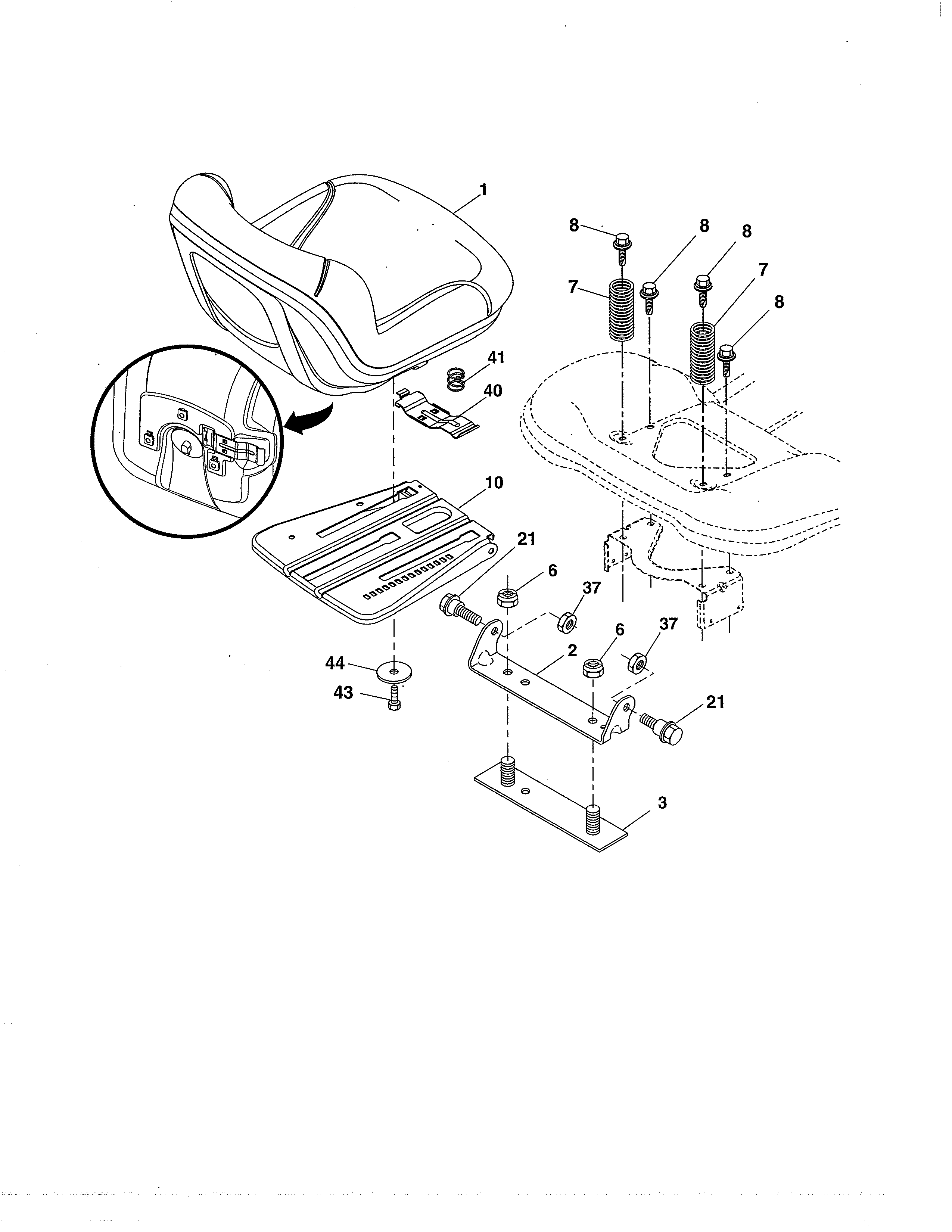 Craftsman 917253692 seat diagram
