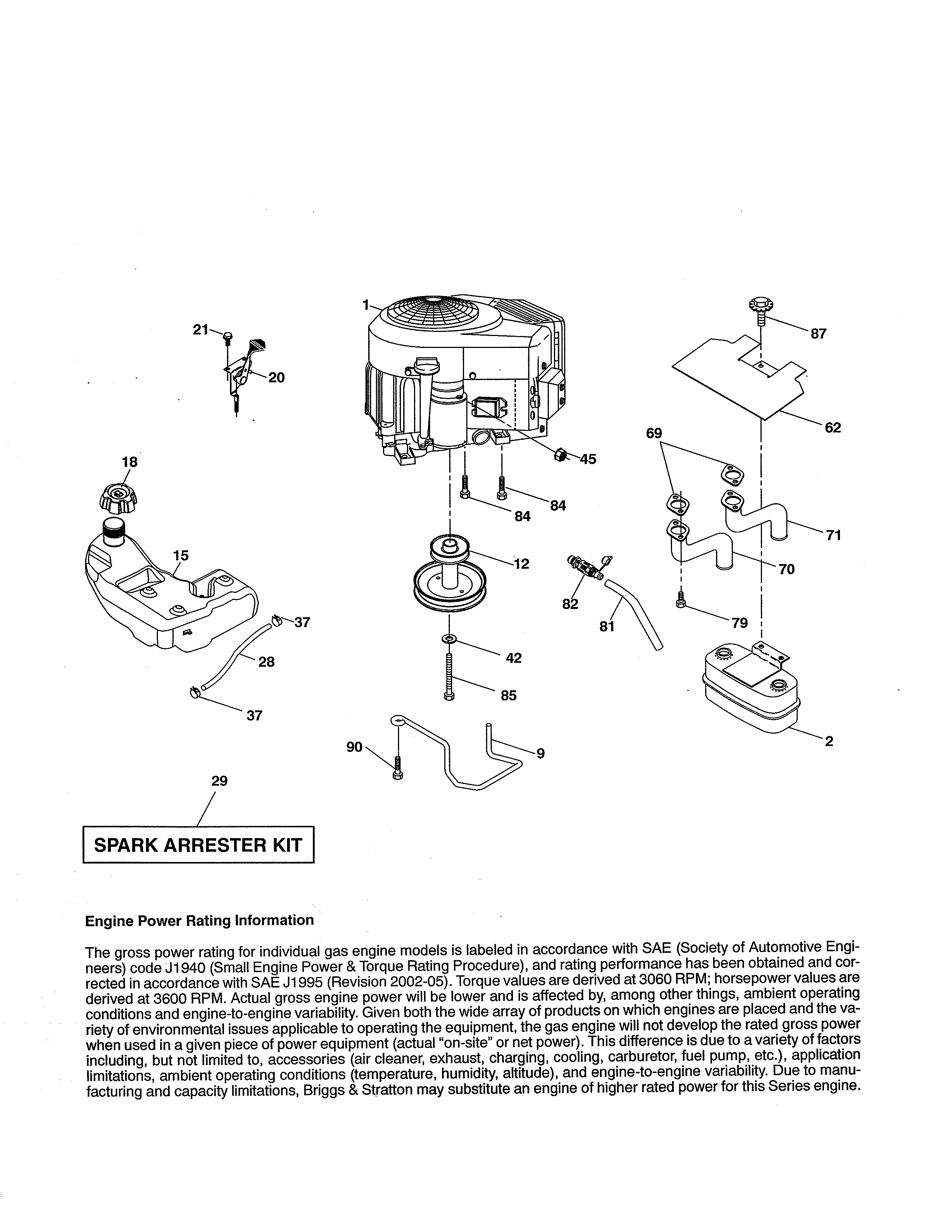 Craftsman 917253692 engine diagram