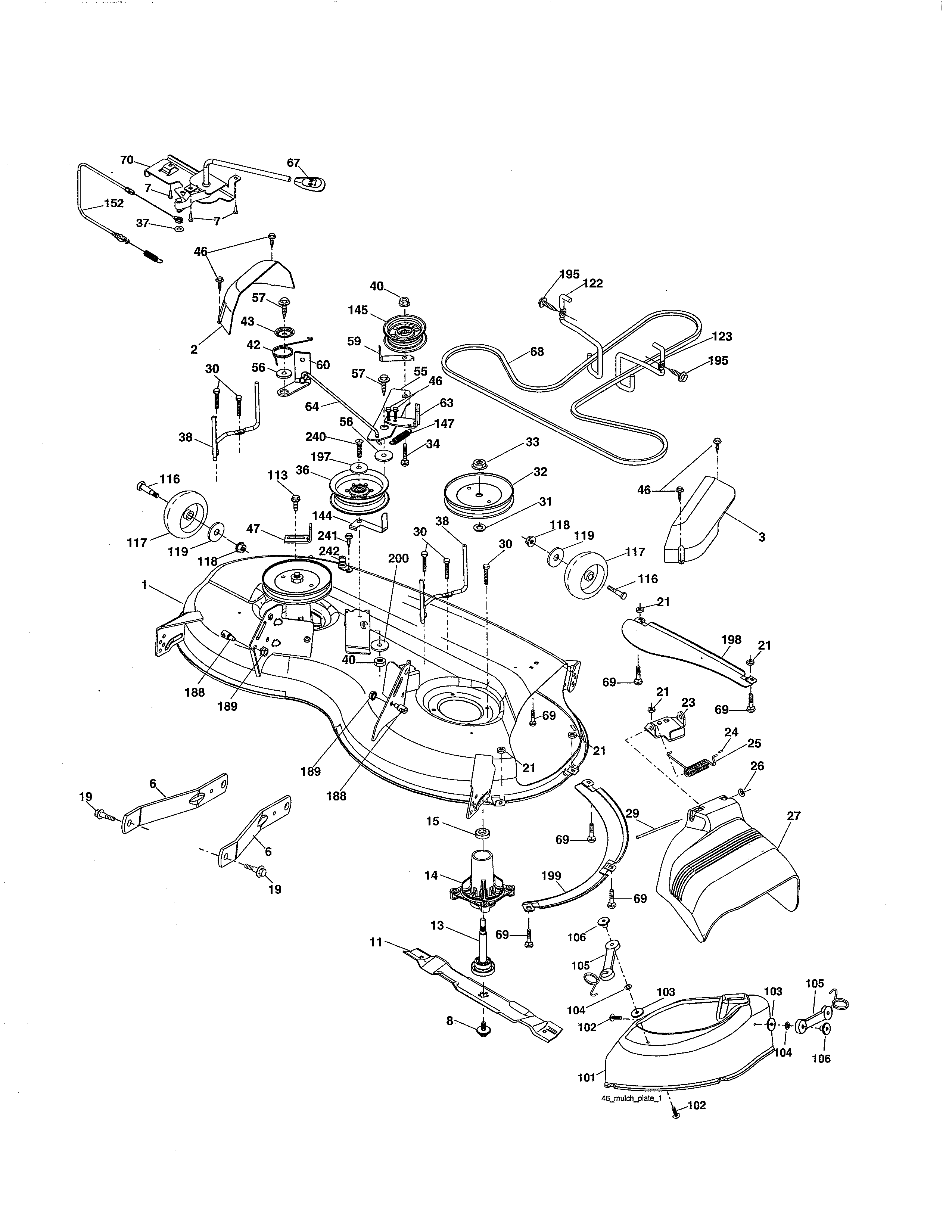 Craftsman 917253692 mower diagram